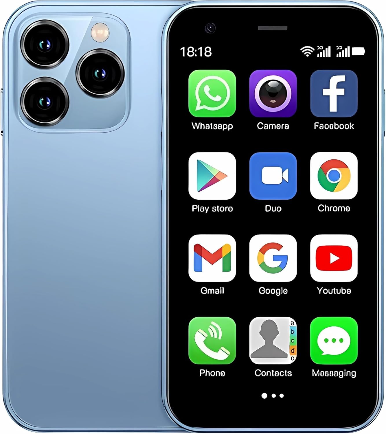 Mini Smartphone 3G Small Cellphone Unlocked Phones Mini Phone Android Phones 3.0 Touch Screen Mobile Phone Android 8.1 Dual sim XS15 2GB Ram 16GB ROM Cell Phones (Blue) Mini Smartphone 3G Small Cellphone Unlocked Phones Mini Phone Android Phones 3.0 Touch Screen Mobile Phone Android 8.1 Dual sim XS15 2GB Ram 16GB ROM Cell Phones (Blue)