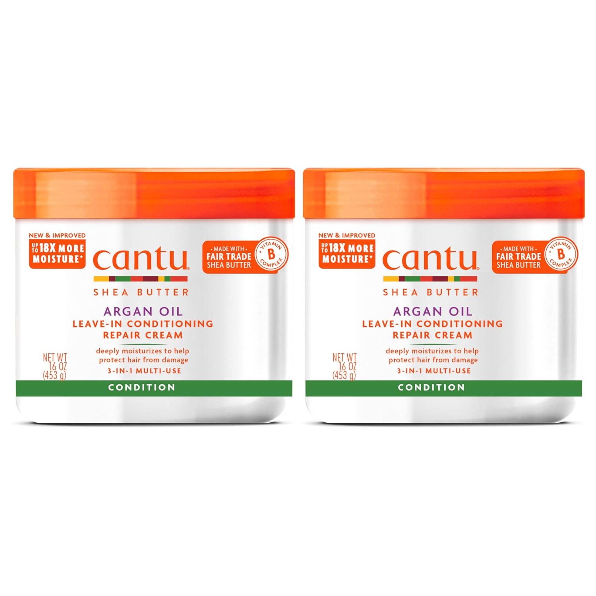 Cantu Leave-In Conditioning Repair Cream with Argan Oil, 16 oz (Pack of 2) Cantu Leave-In Conditioning Repair Cream with Argan Oil, 16 oz (Pack of 2)