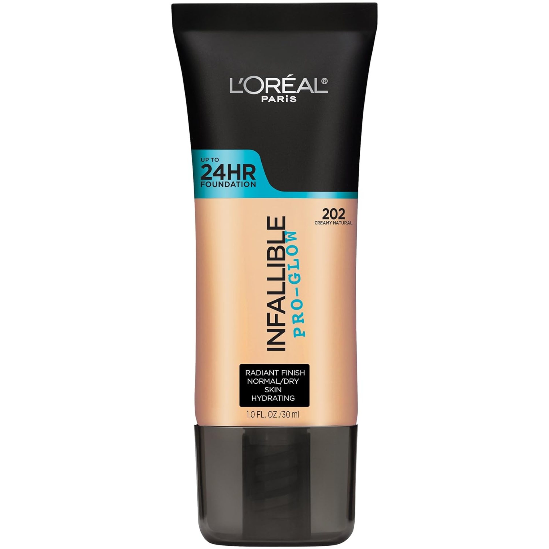 L’Oreal Paris Makeup Infallible Up to 24HR Pro-Glow Foundation, Creamy Natural, 1 fl oz. L’Oreal Paris Makeup Infallible Up to 24HR Pro-Glow Foundation, Creamy Natural, 1 fl oz.