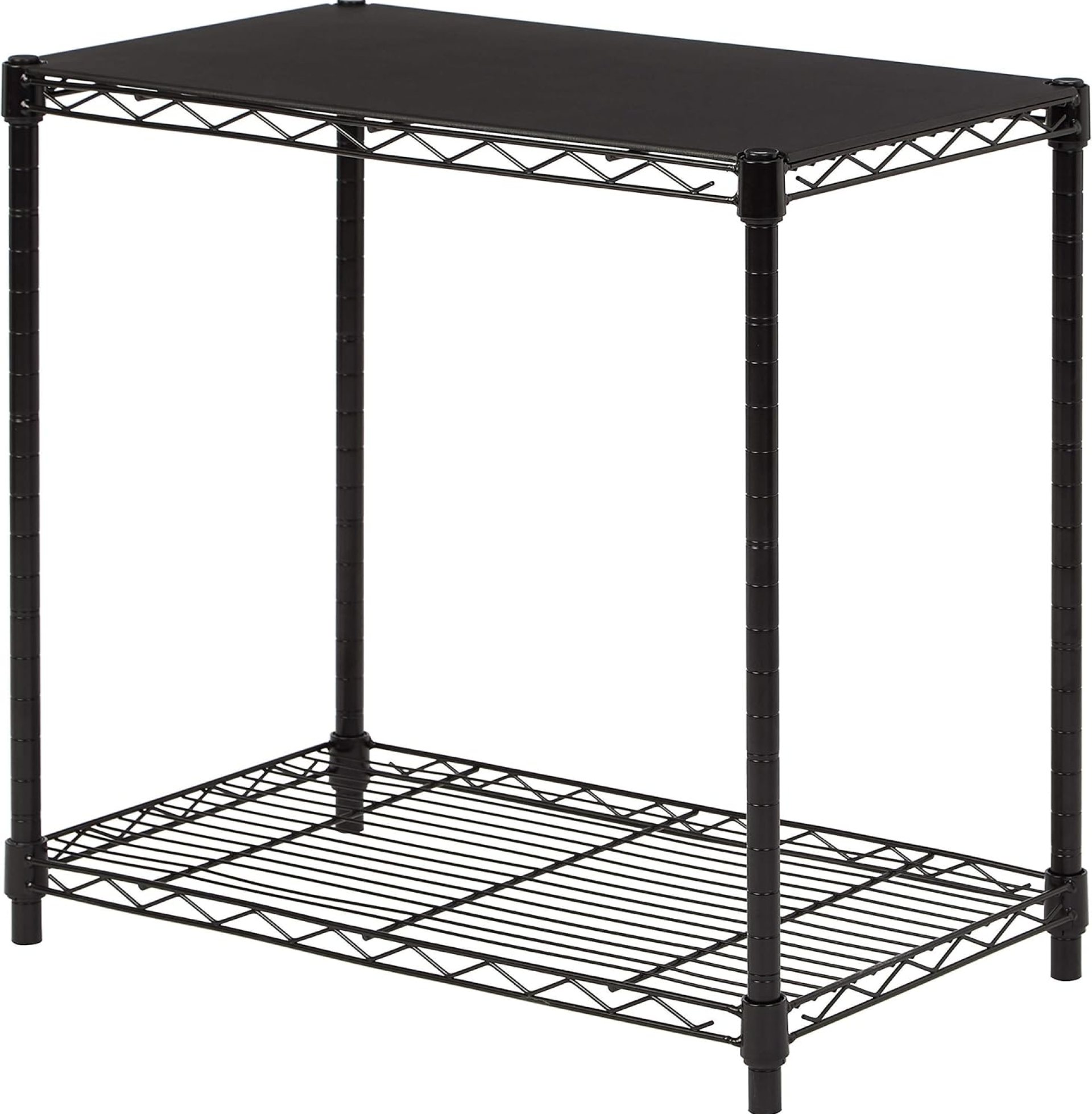 Amazon Basics 2-Shelf Stackable Storage, 13.3″ D x 23.2″ W x 22.2″ H, Black Amazon Basics 2-Shelf Stackable Storage, 13.3″ D x 23.2″ W x 22.2″ H, Black
