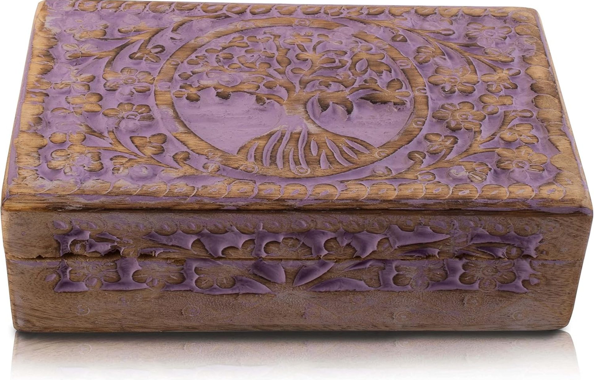 Great Birthday Gift Ideas Handmade Decorative Tree Of Life Wooden Jewelry Box Treasure Box Jewelry Organizer Keepsake Box Treasure Chest Trinket Holder Lock Box Watch Box 8 x 5 Inch Gifts for her Great Birthday Gift Ideas Handmade Decorative Tree Of Life Wooden Jewelry Box Treasure Box Jewelry Organizer Keepsake Box Treasure Chest Trinket Holder Lock Box Watch Box 8 x 5 Inch Gifts for her