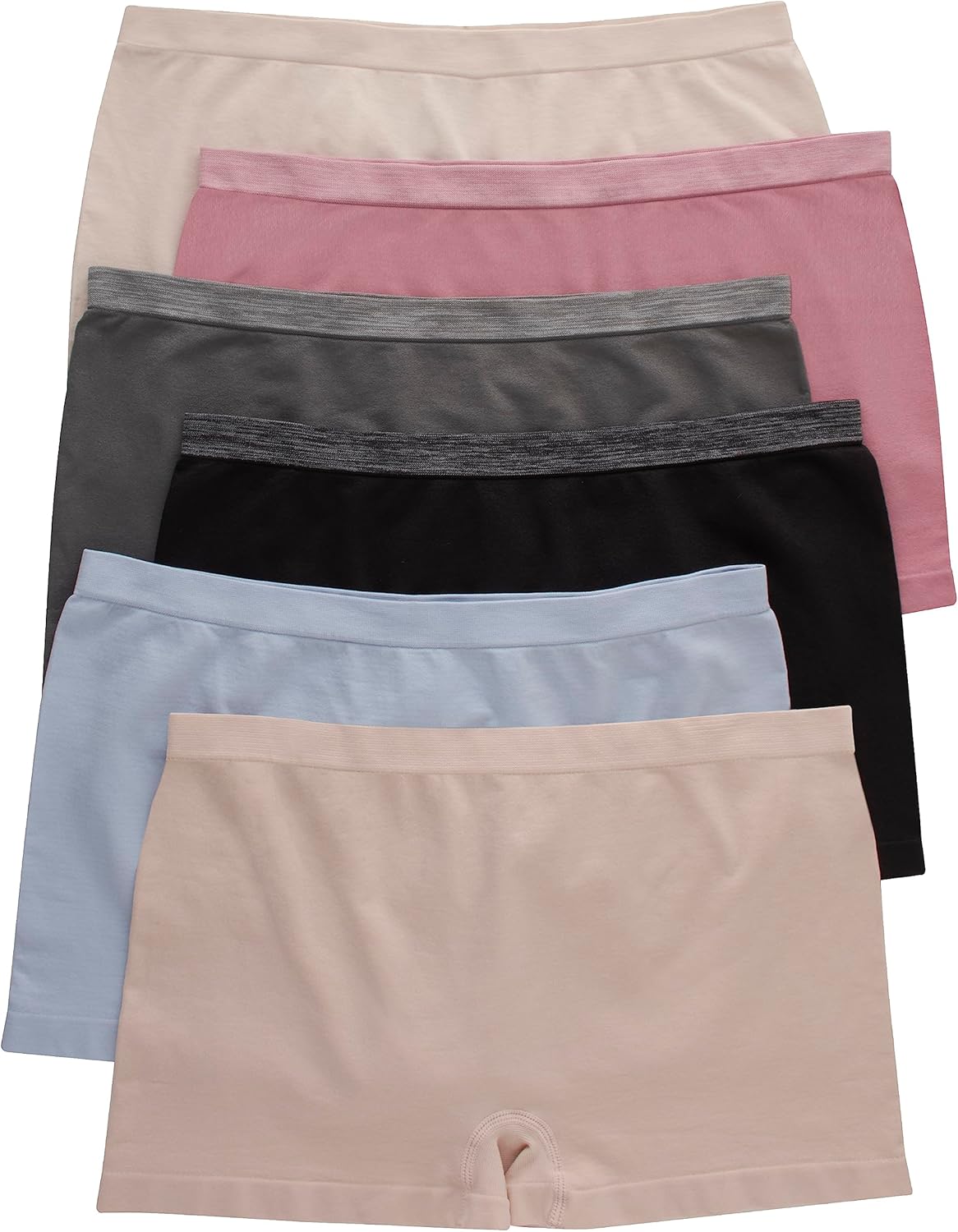 Hanes Women’s Seamless Underwear Pack, Comfort Flex Fit Bikini Boyshort or Thong Panties, 6-Pack Hanes Women’s Seamless Underwear Pack, Comfort Flex Fit Bikini Boyshort or Thong Panties, 6-Pack