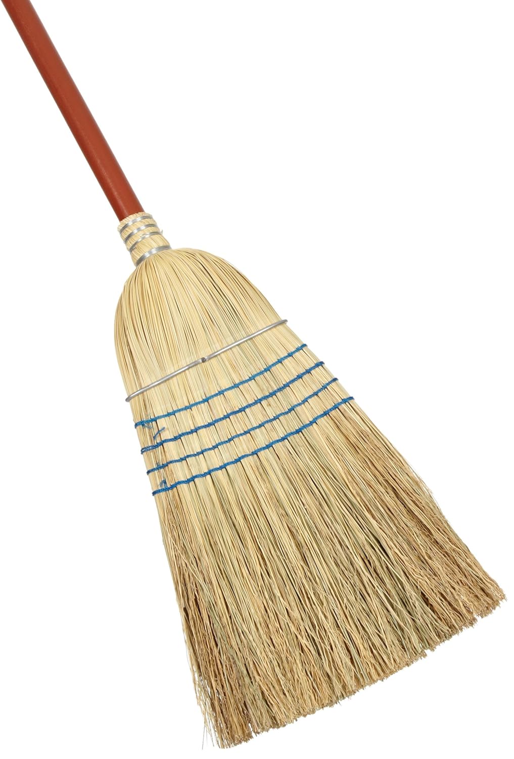 Rubbermaid Commercial Products Heavy-Duty Corn Broom, 1 1/8-Inch Wood Handle, Red, Indoor/Outdoor Broom for Courtyard/Garage/Lobby/Mall/Office Rubbermaid Commercial Products Heavy-Duty Corn Broom, 1 1/8-Inch Wood Handle, Red, Indoor/Outdoor Broom for Courtyard/Garage/Lobby/Mall/Office