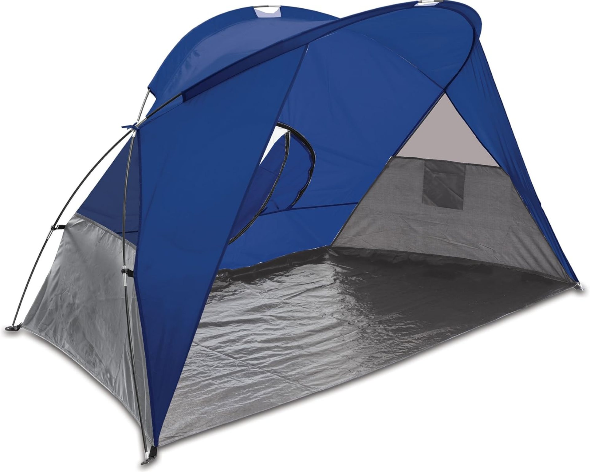 ONIVA – a Picnic Time brand – Cove Portable Beach Tent – Pop Up Tent – Beach Umbrella, Sun Shelter Pop Up (Blue with Gray Accents) ONIVA – a Picnic Time brand – Cove Portable Beach Tent – Pop Up Tent – Beach Umbrella, Sun Shelter Pop Up (Blue with Gray Accents)