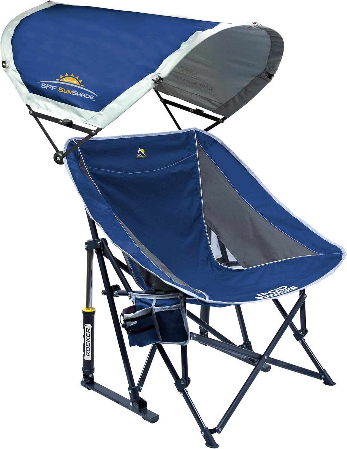 GCI Outdoor Pod Rocker Outdoor Rocking Chair with SunShade Canopy GCI Outdoor Pod Rocker Outdoor Rocking Chair with SunShade Canopy