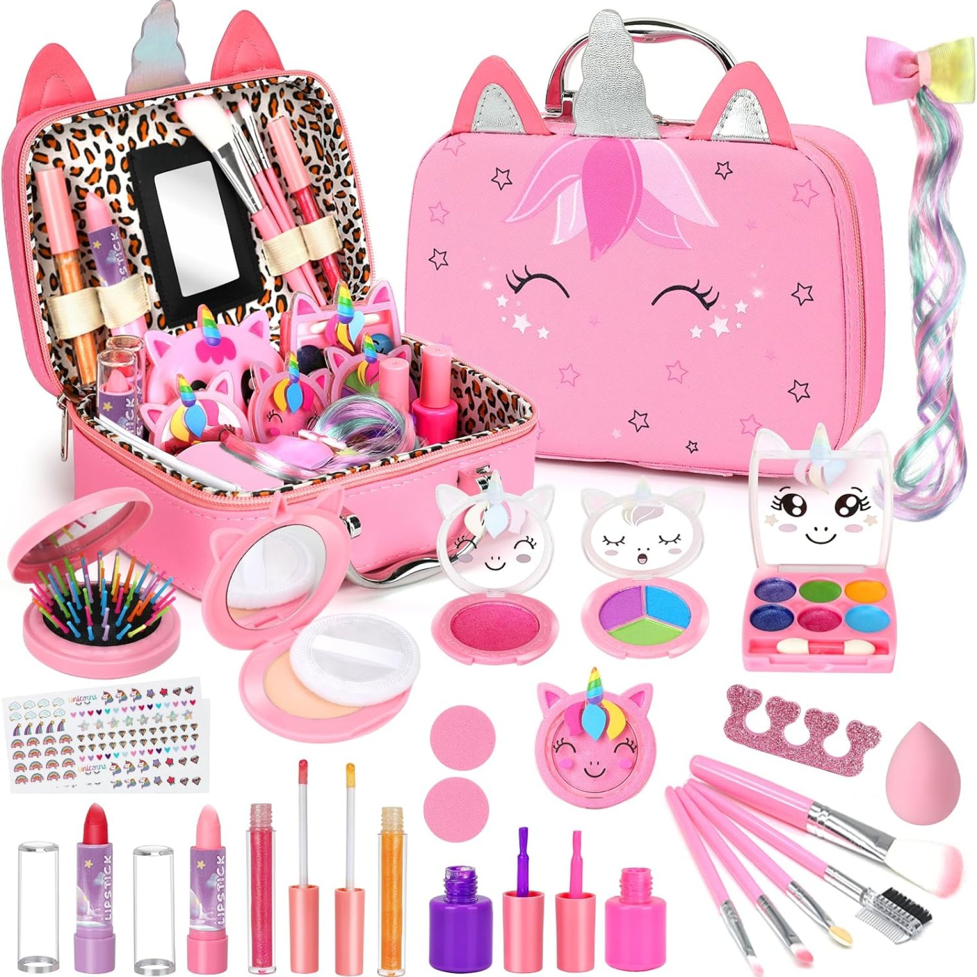 Kids Washable Makeup Girls Toys – Real Makeup Kit Kid Make up Set for Toddlers Children Princess Christmas Birthday Gifts Toys for 3 4 5 6 7 8 9 10 11 12 Year Old Girls Kids Washable Makeup Girls Toys – Real Makeup Kit Kid Make up Set for Toddlers Children Princess Christmas Birthday Gifts Toys for 3 4 5 6 7 8 9 10 11 12 Year Old Girls