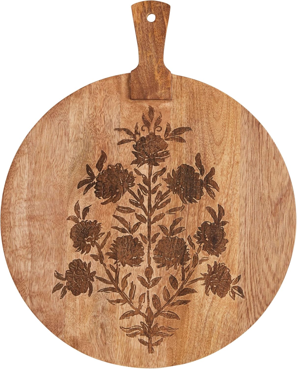Mud Pie Block Print Circle Board; 18 1/2″ x 15″ Mud Pie Block Print Circle Board; 18 1/2″ x 15″