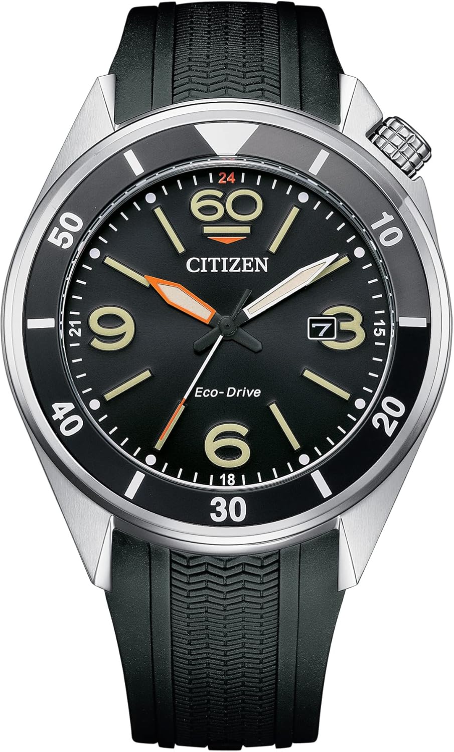 Citizen Men’s Eco-Drive Weekender Sport Men’s Watch in Stainless Steel and Polyurethane Black Strap, Black Dial (Model: AW1710-04E) Citizen Men’s Eco-Drive Weekender Sport Men’s Watch in Stainless Steel and Polyurethane Black Strap, Black Dial (Model: AW1710-04E)