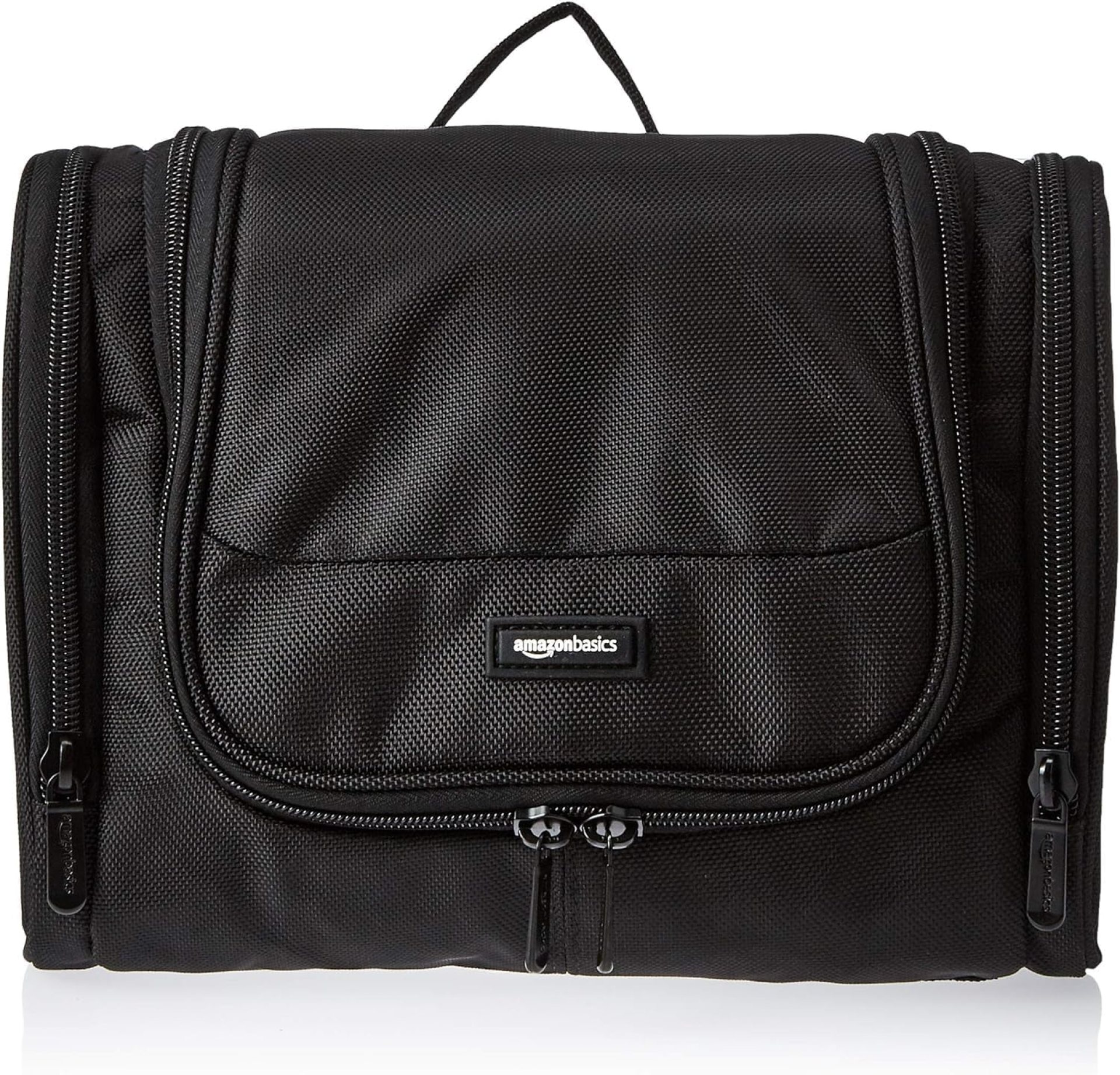 Amazon Basics Hanging, Travel Toiletry Bag Organizer, Shower Dopp Kit, Black Amazon Basics Hanging, Travel Toiletry Bag Organizer, Shower Dopp Kit, Black