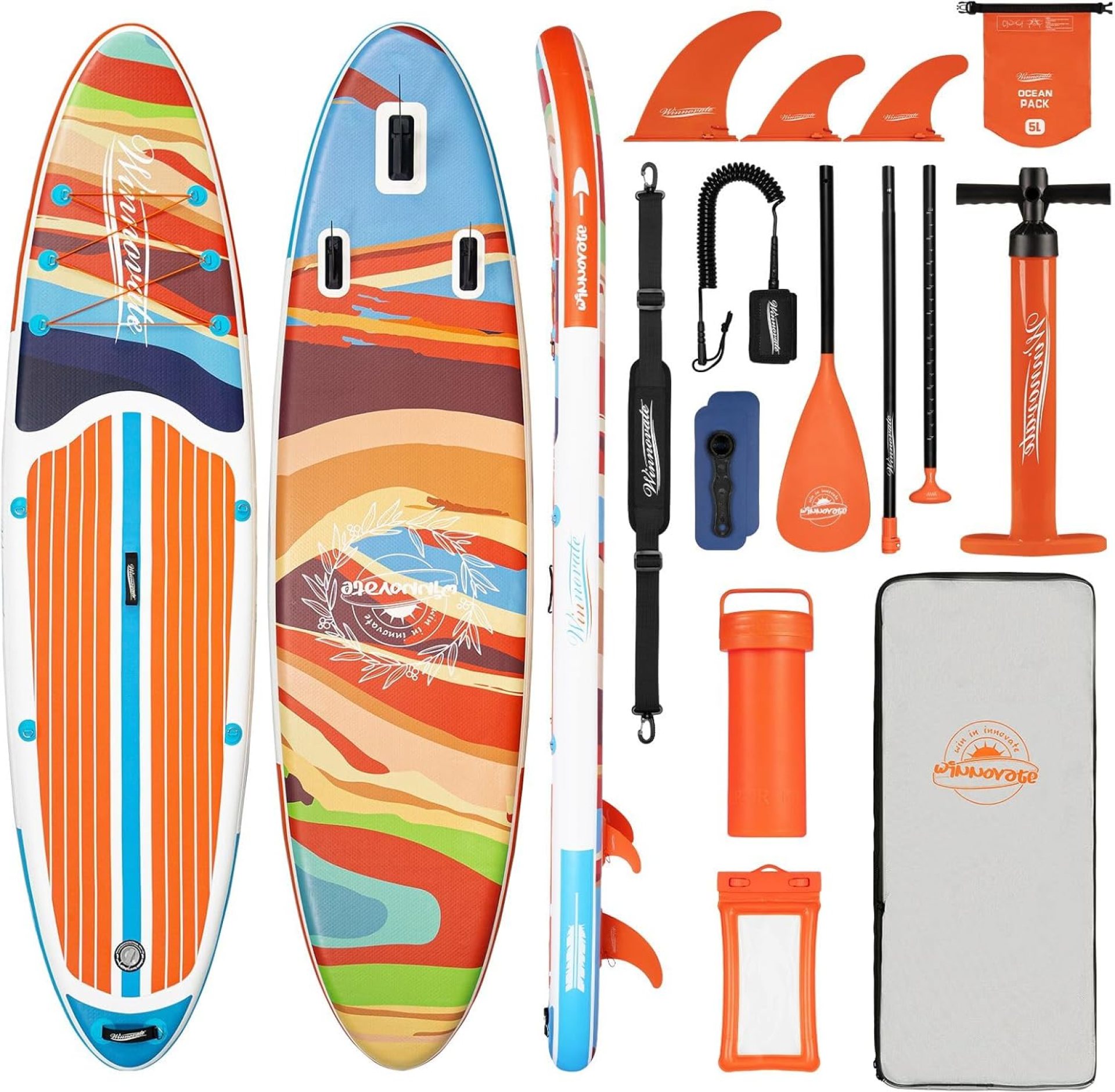 Inflatable Paddle Boards for Adults and Youth, 11’x33 Wood Grain Stand Up Paddle Board with SUP Accessories, Portable Inflatable Paddleboard for All Skill Levels,Blow Up Paddle Board as Present Inflatable Paddle Boards for Adults and Youth, 11’x33 Wood Grain Stand Up Paddle Board with SUP Accessories, Portable Inflatable Paddleboard for All Skill Levels,Blow Up Paddle Board as Present