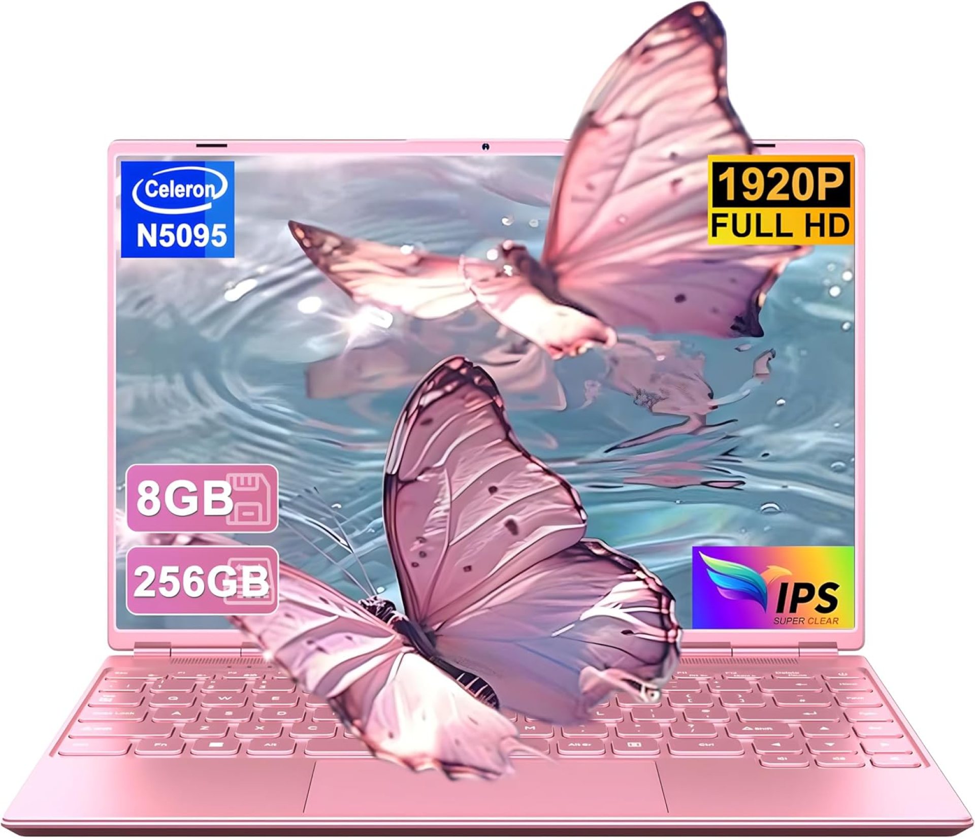 Laptop 14″ 8GB+256GB SSD Celeron N5095 Up to 2.9 GHz Win 11 Laptop Support 512GB TF 1TB SSD Expand Notebook Support 5G WiFi丨BT 4.2丨Cooling Fan丨1920*1200丨Mouse and Keyboard Protector-Pink Laptop 14″ 8GB+256GB SSD Celeron N5095 Up to 2.9 GHz Win 11 Laptop Support 512GB TF 1TB SSD Expand Notebook Support 5G WiFi丨BT 4.2丨Cooling Fan丨1920*1200丨Mouse and Keyboard Protector-Pink