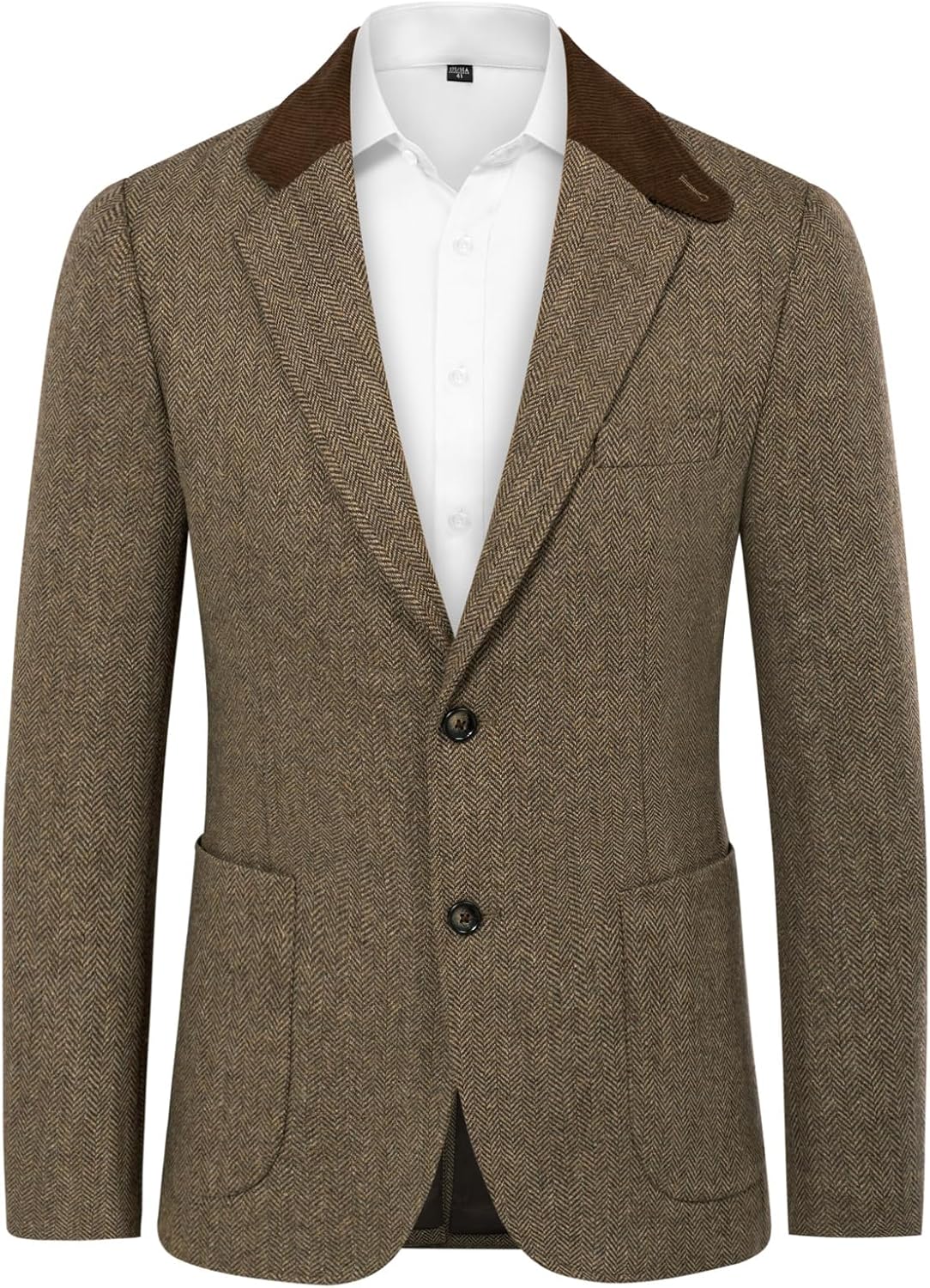 PJ PAUL JONES Mens Herringbone Blazer Vintage Tweed Wool Blend Sport Coat Jacket PJ PAUL JONES Mens Herringbone Blazer Vintage Tweed Wool Blend Sport Coat Jacket