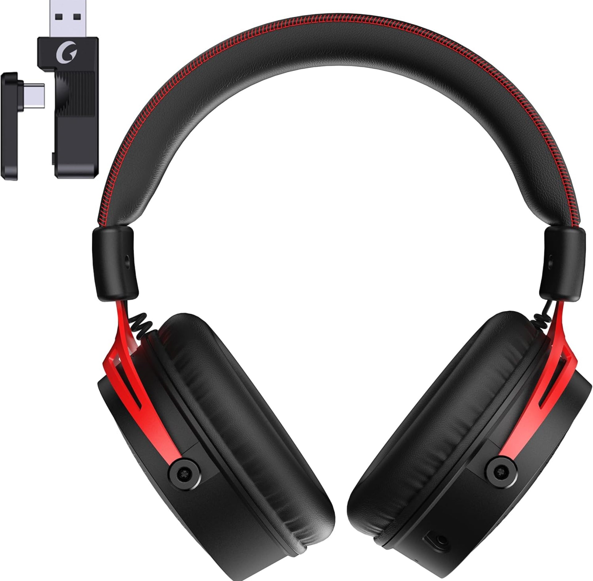 Wireless Gaming Headset Flex Mic Noise-Cancelling Gaming Headphones BlackRed Wireless Gaming Headset Flex Mic Noise-Cancelling Gaming Headphones BlackRed