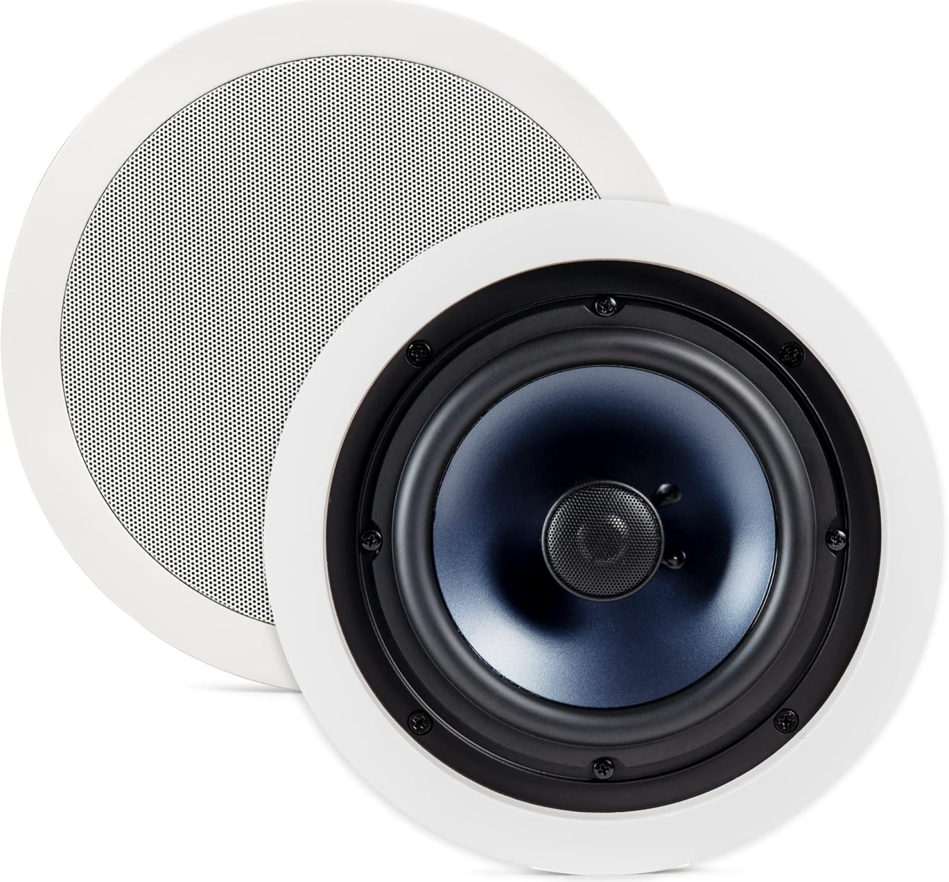 Polk Audio RC80i 2-way Premium In-Ceiling 8″ Round Speakers, Set of 2 Perfect for Damp and Humid Indoor/Outdoor Placement – Bath, Kitchen, Covered Porches (White, Paintable-Grille) Polk Audio RC80i 2-way Premium In-Ceiling 8″ Round Speakers, Set of 2 Perfect for Damp and Humid Indoor/Outdoor Placement – Bath, Kitchen, Covered Porches (White, Paintable-Grille)