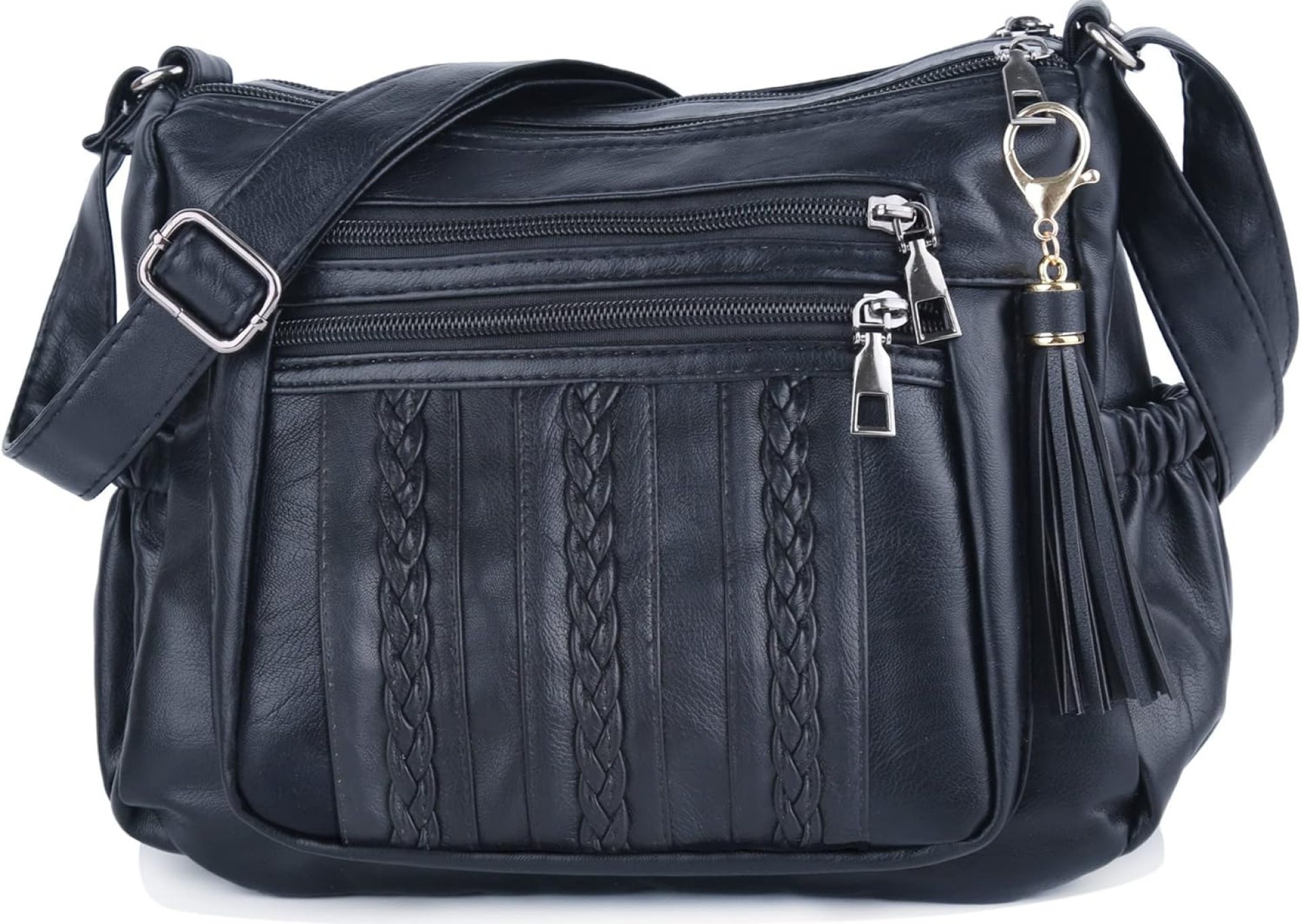 ELDA Purses for Women Pocketbooks Soft PU Leather Ladies Crossbody Purse Multi Pocket Shoulder Bag ELDA Purses for Women Pocketbooks Soft PU Leather Ladies Crossbody Purse Multi Pocket Shoulder Bag