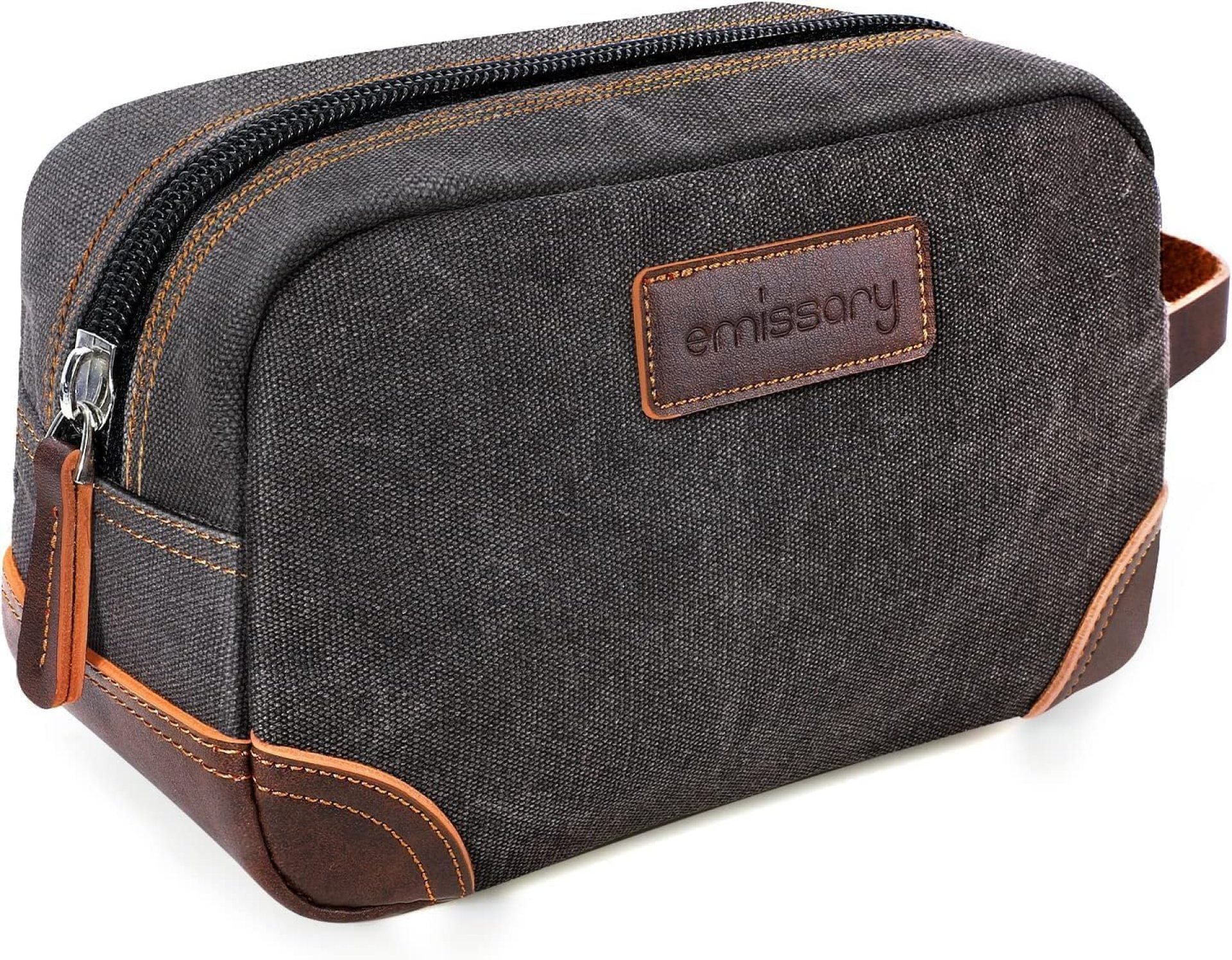 emissary Men’s Toiletry Bag, Leather and Canvas Travel Toiletry Bag, Dopp Kit for Men, Travel Bathroom Bag Mens Shaving Kit, Travel Kit Small Bags for Men, Shaving Bag, Toiletry Bags emissary Men’s Toiletry Bag, Leather and Canvas Travel Toiletry Bag, Dopp Kit for Men, Travel Bathroom Bag Mens Shaving Kit, Travel Kit Small Bags for Men, Shaving Bag, Toiletry Bags