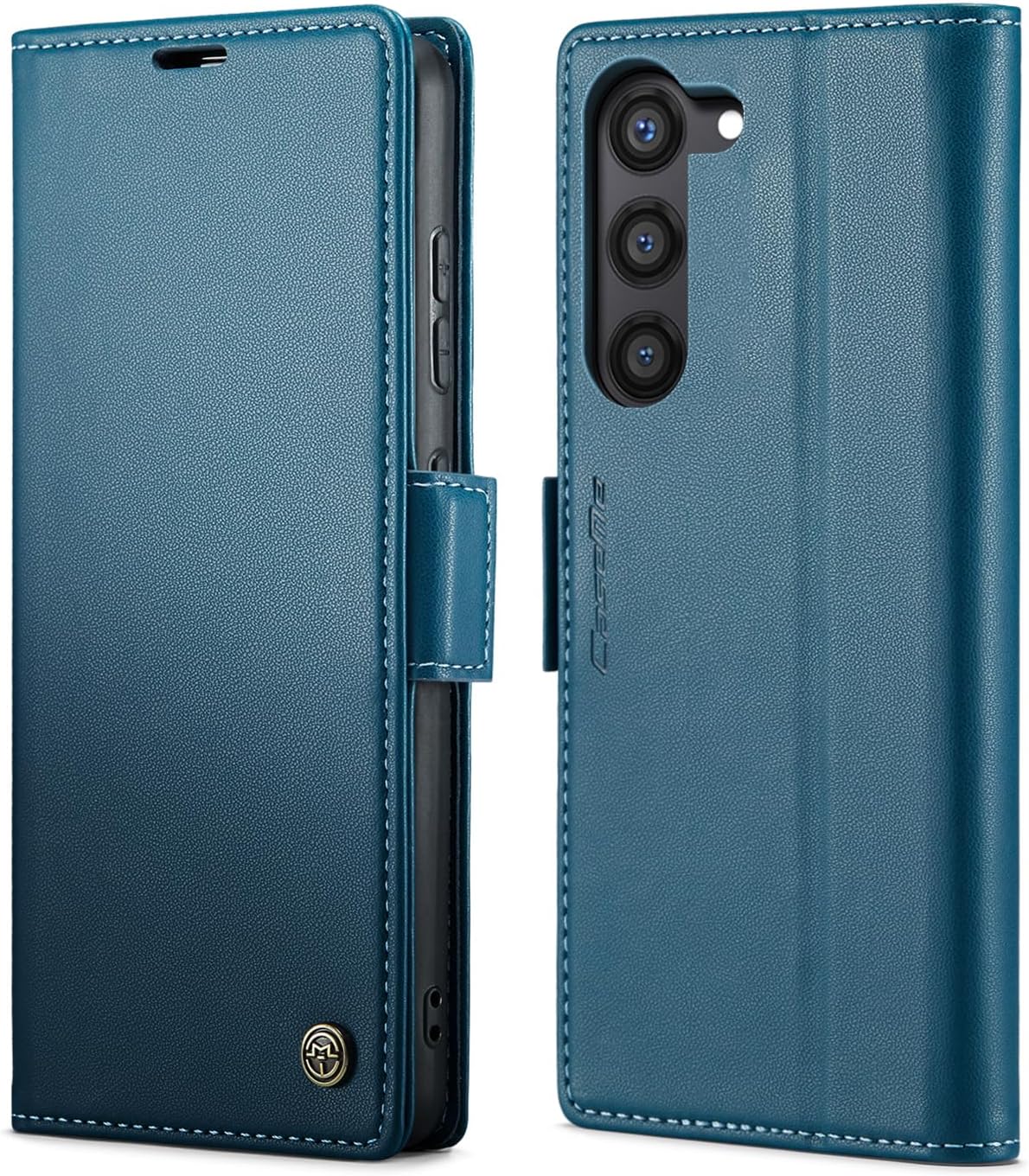 SINIANL Samsung Galaxy S24 Wallet Case with RFID Blocking, Samsung S24 Case Wallet for Women Men with Card Holder Magnetic Clasp Kickstand Leather Book Folio Case for Galaxy S24 Blue SINIANL Samsung Galaxy S24 Wallet Case with RFID Blocking, Samsung S24 Case Wallet for Women Men with Card Holder Magnetic Clasp Kickstand Leather Book Folio Case for Galaxy S24 Blue