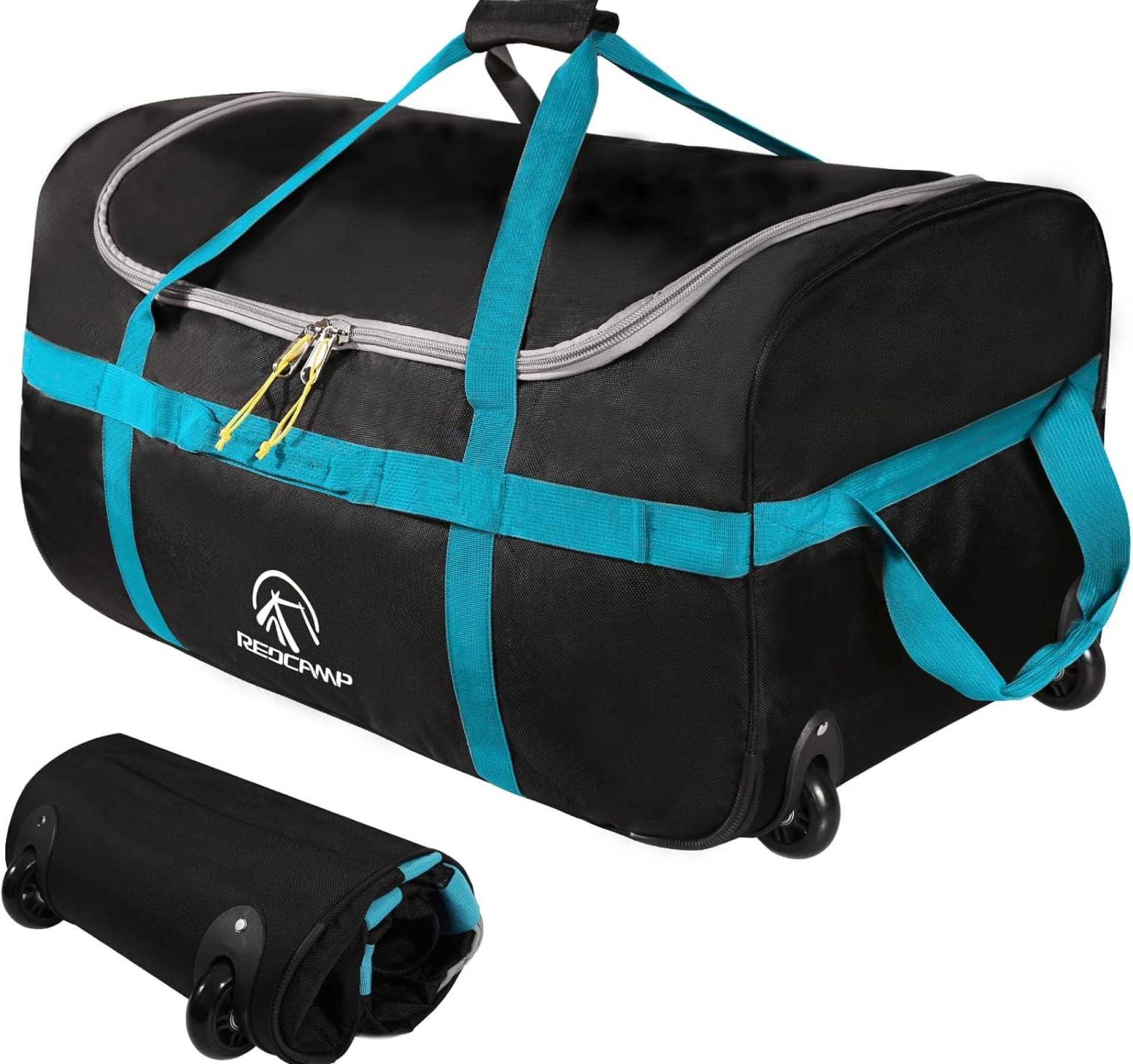 REDCAMP 85L/120L/140L Foldable Duffle Bag with Wheels, Large Travel Duffel Bag REDCAMP 85L/120L/140L Foldable Duffle Bag with Wheels, Large Travel Duffel Bag