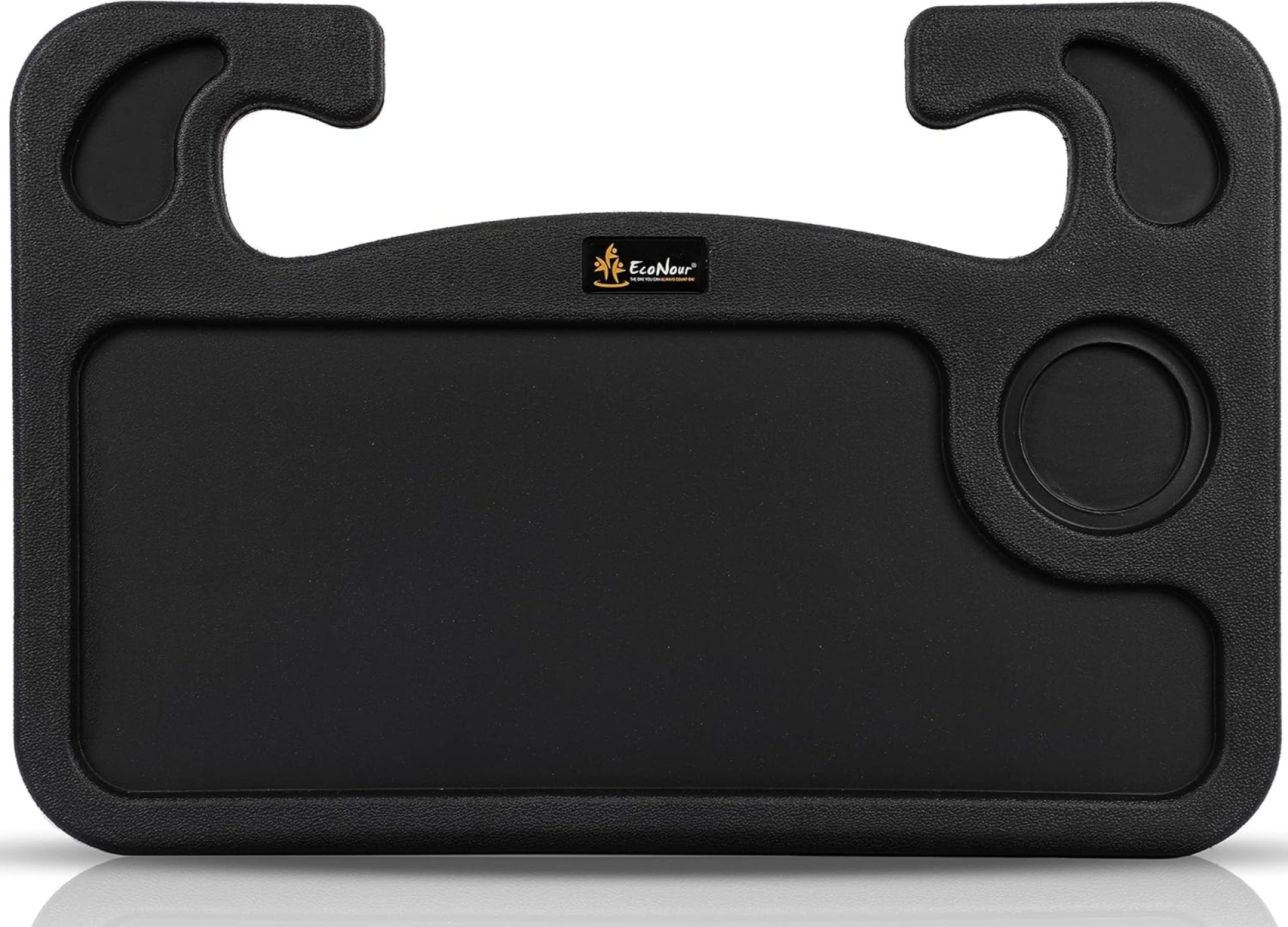 EcoNour 2 in 1 Car Steering Wheel Desk, Tray for Laptop Car Mount with Pen Holder| Food Tray for Eating with Drinks Holder | Multipurpose Travel Car Accessories EcoNour 2 in 1 Car Steering Wheel Desk, Tray for Laptop Car Mount with Pen Holder| Food Tray for Eating with Drinks Holder | Multipurpose Travel Car Accessories