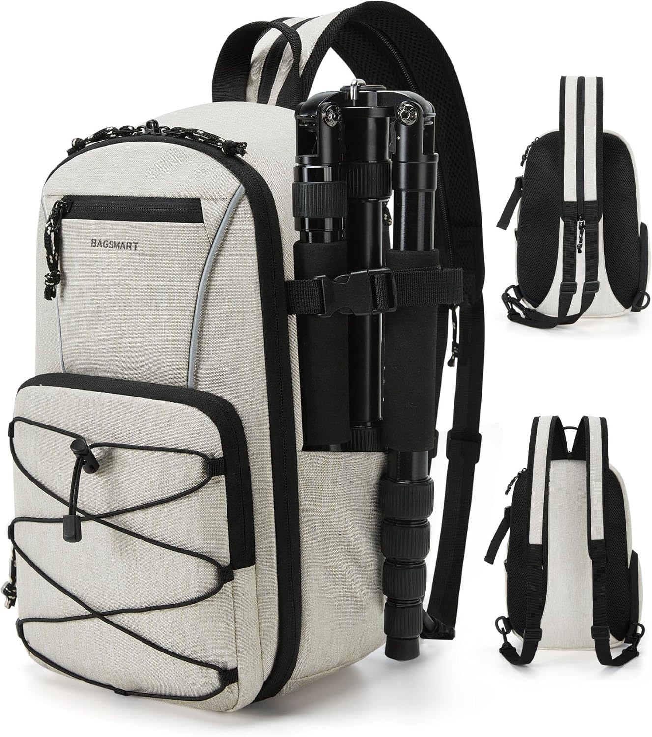 BAGSMART Small Camera Sling Bag, DSLR/SLR Camera Bag Fits 11″ Tablet, Camera Shoulder Bag for Photographers With Tripod Holder BAGSMART Small Camera Sling Bag, DSLR/SLR Camera Bag Fits 11″ Tablet, Camera Shoulder Bag for Photographers With Tripod Holder