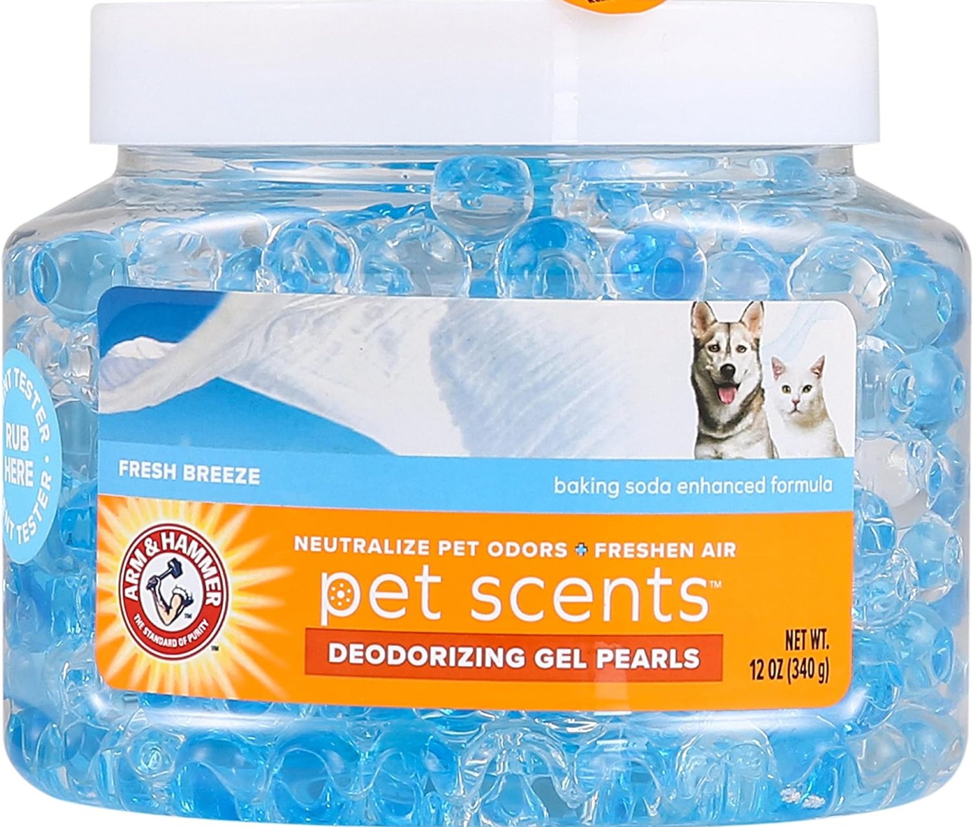 Arm & Hammer for Pets Air Care Pet Scents Deodorizing Gel Beads in Fresh Breeze | 12 oz Pet Odor Neutralizing Gel Beads with Baking Soda | Air Freshener Beads for Pet Odor Elimination (FF12689) Arm & Hammer for Pets Air Care Pet Scents Deodorizing Gel Beads in Fresh Breeze | 12 oz Pet Odor Neutralizing Gel Beads with Baking Soda | Air Freshener Beads for Pet Odor Elimination (FF12689)