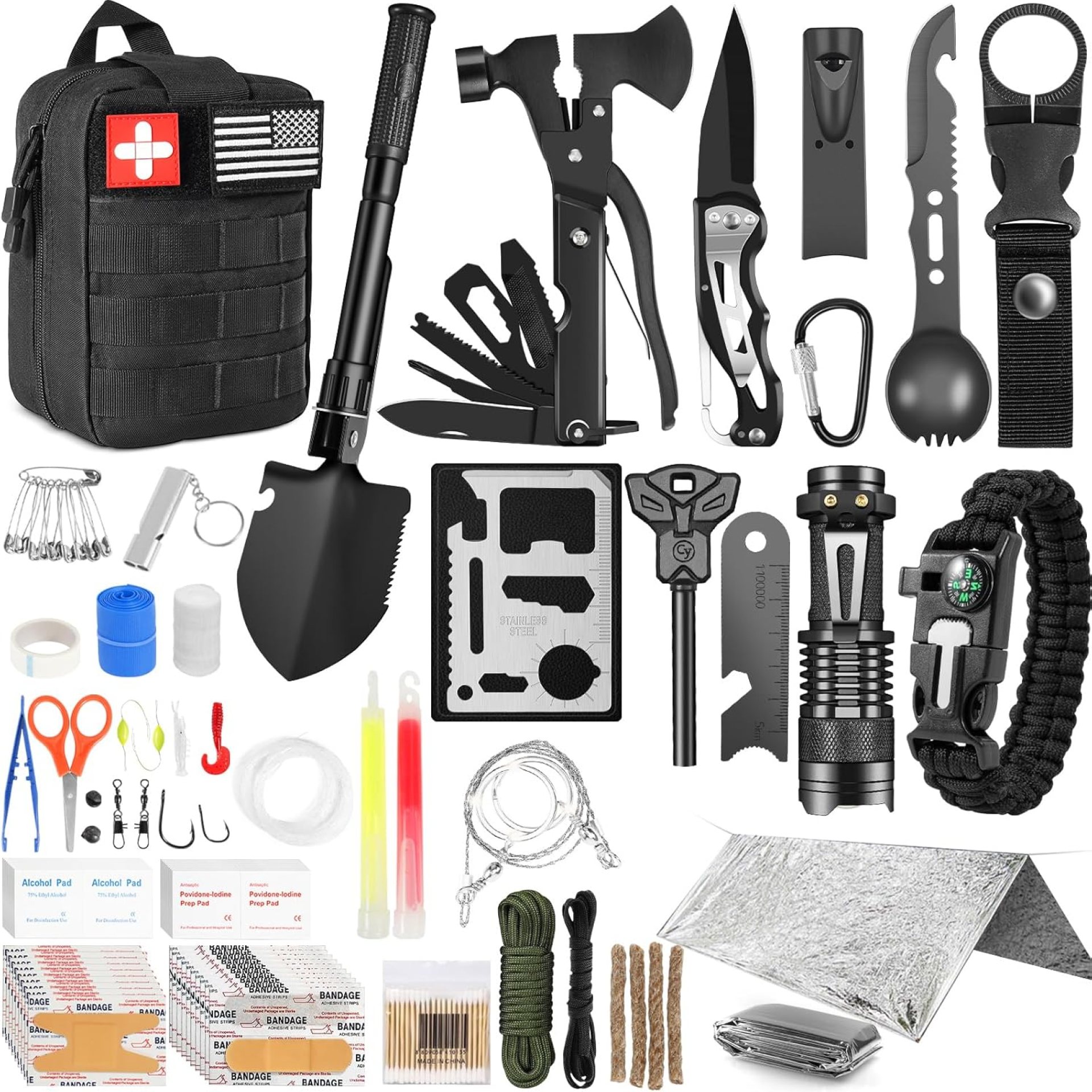 Survival Kits, 149Pcs Survival Gear First Aid Kit IFAK with Molle System Essential Camping Gear Emergency Medical Supplies for Car Fishing Hunting Outdoor Adventure Survival Kits, 149Pcs Survival Gear First Aid Kit IFAK with Molle System Essential Camping Gear Emergency Medical Supplies for Car Fishing Hunting Outdoor Adventure