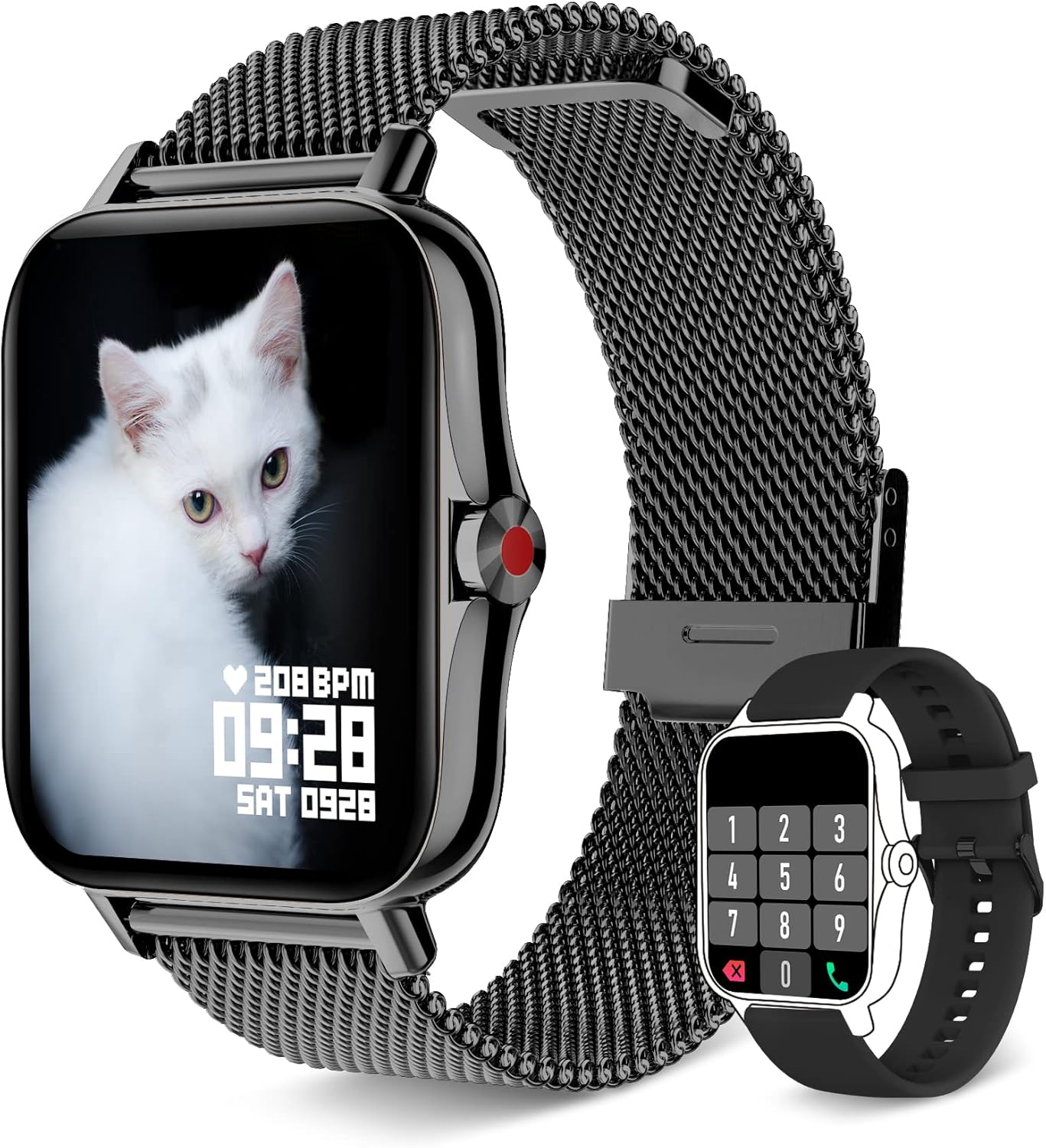 Iaret Smart Watch for Women Men (Answer/Make Call), Fitness Tracker for Android iOS Phones Waterproof Smartwatch 1.7″ HD Full Touch Screen Activity Trackers Heart Rate Sleep Monitor Pedometer, Black Iaret Smart Watch for Women Men (Answer/Make Call), Fitness Tracker for Android iOS Phones Waterproof Smartwatch 1.7″ HD Full Touch Screen Activity Trackers Heart Rate Sleep Monitor Pedometer, Black