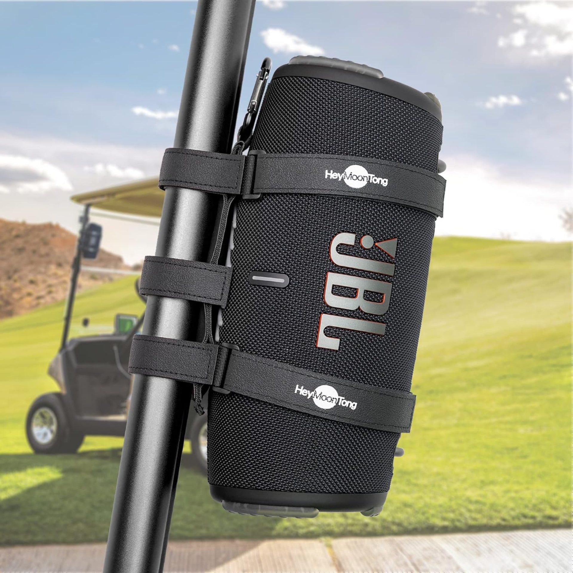 Big Portable Speaker Mount for Large Bluetooth Speakers with 12”-20” Circumference, Waterproof Adjustable Strap Accessory Holder Fits UTV Golf Cart Bike or Boat Railing/Cross bar/Frame Big Portable Speaker Mount for Large Bluetooth Speakers with 12”-20” Circumference, Waterproof Adjustable Strap Accessory Holder Fits UTV Golf Cart Bike or Boat Railing/Cross bar/Frame
