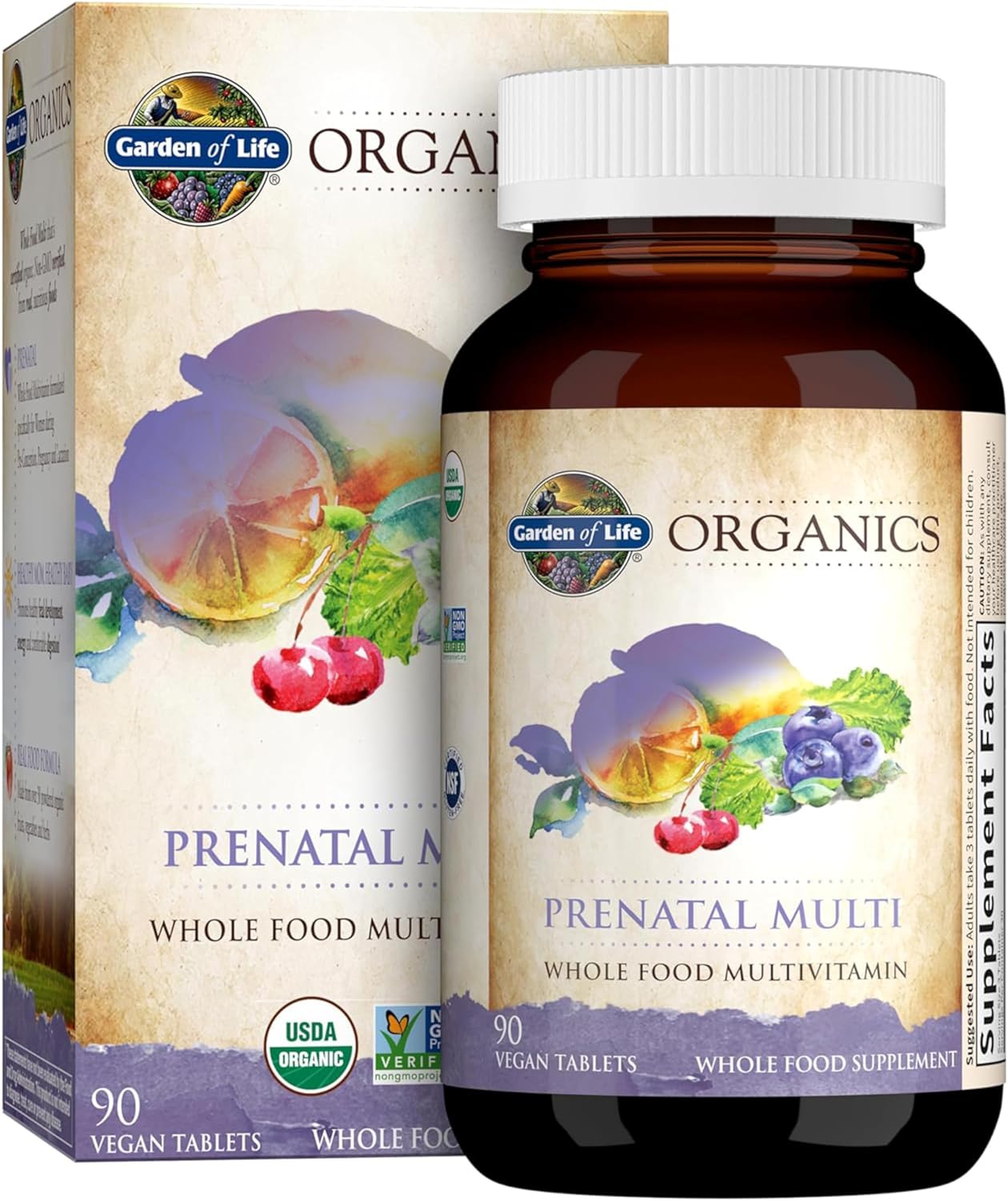 Garden of Life Organics Women’s Prenatal Multivitamin with Vitamin D3, B6, B12, C & Iron, Folate for Energy & Healthy Fetal Development – Organic, Non-GMO, Gluten-Free, Vegan, 90 Day Supply Garden of Life Organics Women’s Prenatal Multivitamin with Vitamin D3, B6, B12, C & Iron, Folate for Energy & Healthy Fetal Development – Organic, Non-GMO, Gluten-Free, Vegan, 90 Day Supply