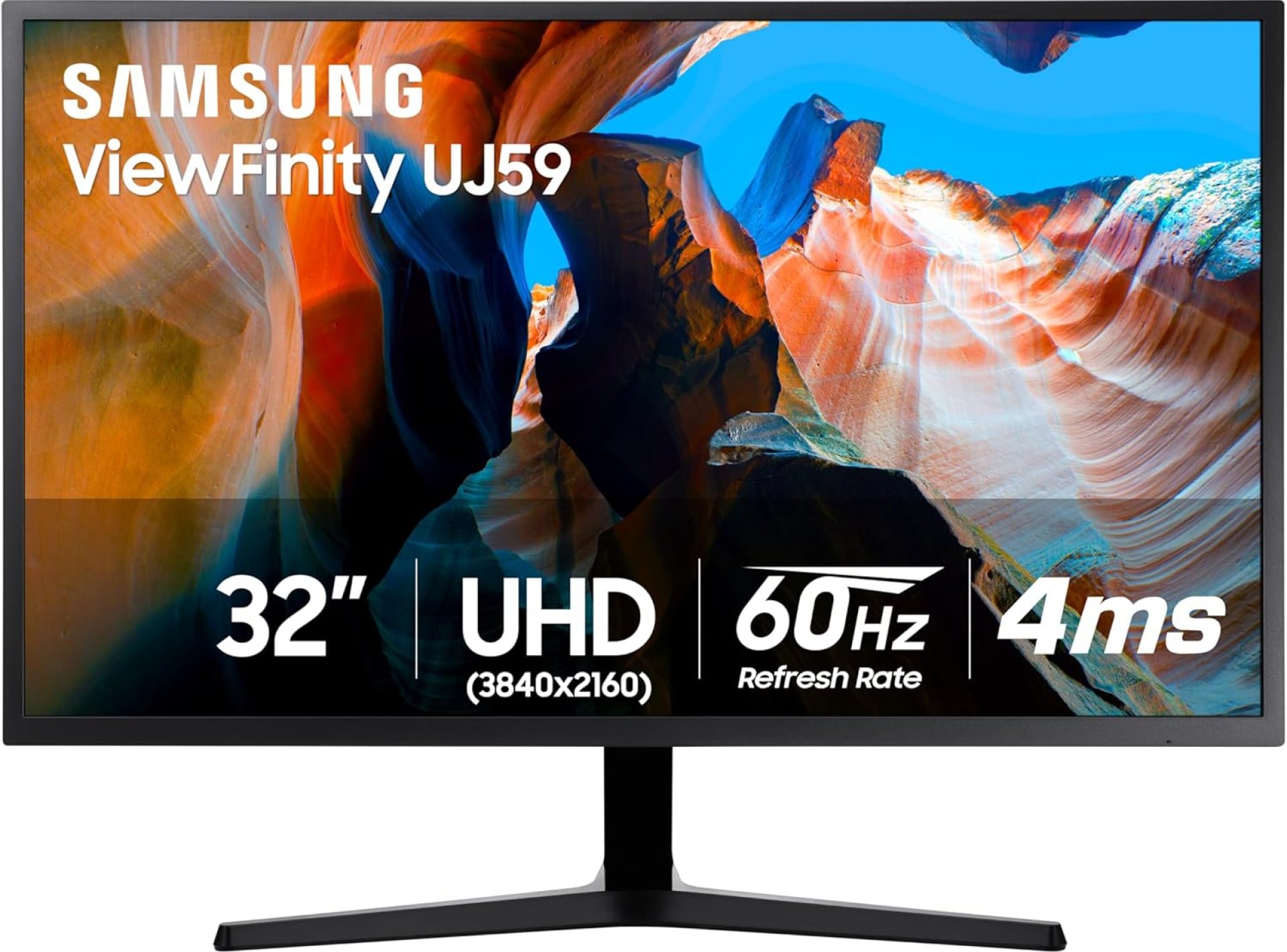 SAMSUNG 32″ UJ59 Series 4K UHD (3840×2160) Computer Monitor, HDMI, Display Port, Eye Saver/Flicker Free Mode, FreeSync, LU32J590UQNXZA, Black SAMSUNG 32″ UJ59 Series 4K UHD (3840×2160) Computer Monitor, HDMI, Display Port, Eye Saver/Flicker Free Mode, FreeSync, LU32J590UQNXZA, Black