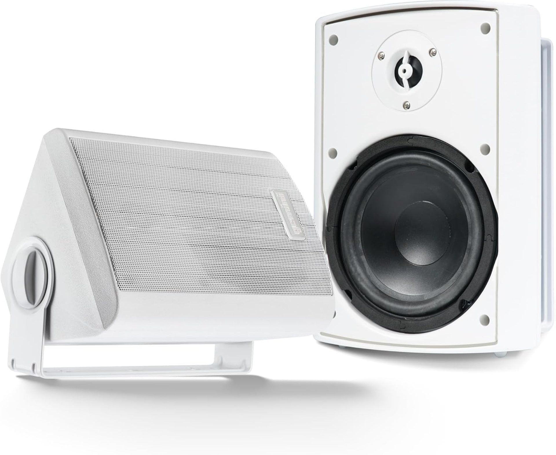 Gemini Sound GHSI-W525BT 5.25″ Outdoor Bluetooth Speakers IP44 Waterproof Wired Powered Wall Mount Pair with Aluminum Grills, Patio Ready, Daisy-Chain Up to 16 Speakers, Balanced Stereo Audio (White) Gemini Sound GHSI-W525BT 5.25″ Outdoor Bluetooth Speakers IP44 Waterproof Wired Powered Wall Mount Pair with Aluminum Grills, Patio Ready, Daisy-Chain Up to 16 Speakers, Balanced Stereo Audio (White)