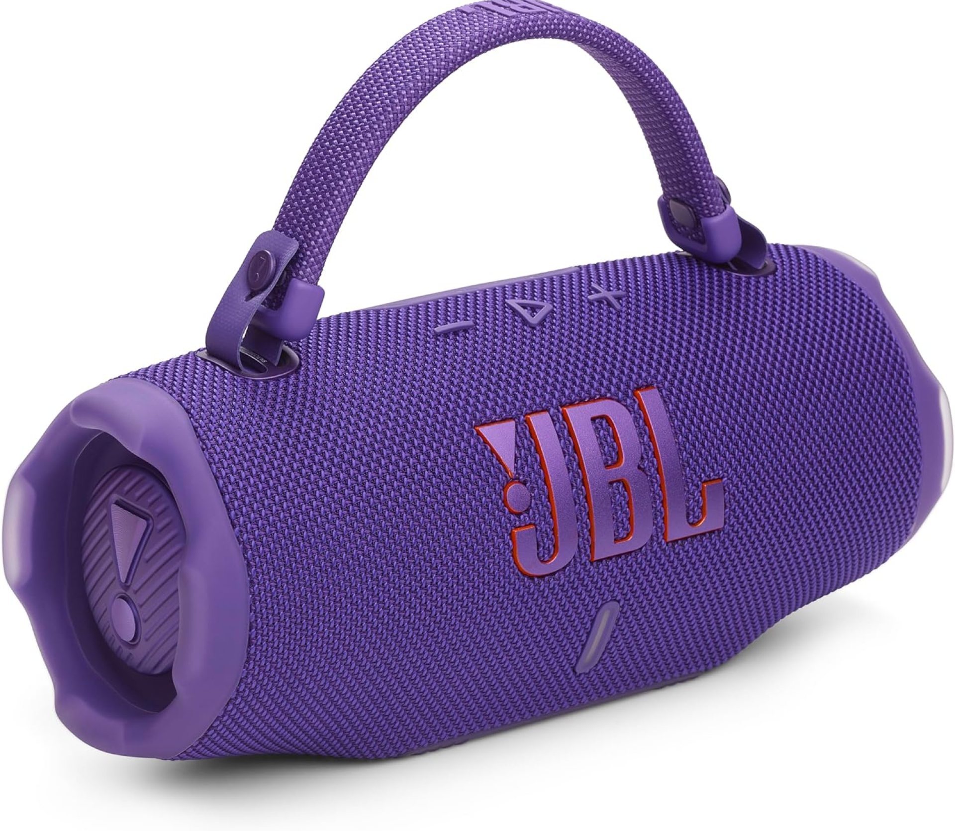 JBL Charge 6 – Portable Waterproof & Drop-Proof Bluetooth Speaker, Bold Pro Sound with AI Sound Boost, 28Hrs of Playtime, Built-in powerbank & Comes with a Sturdy/Removable Carrying Strap (Purple) JBL Charge 6 – Portable Waterproof & Drop-Proof Bluetooth Speaker, Bold Pro Sound with AI Sound Boost, 28Hrs of Playtime, Built-in powerbank & Comes with a Sturdy/Removable Carrying Strap (Purple)