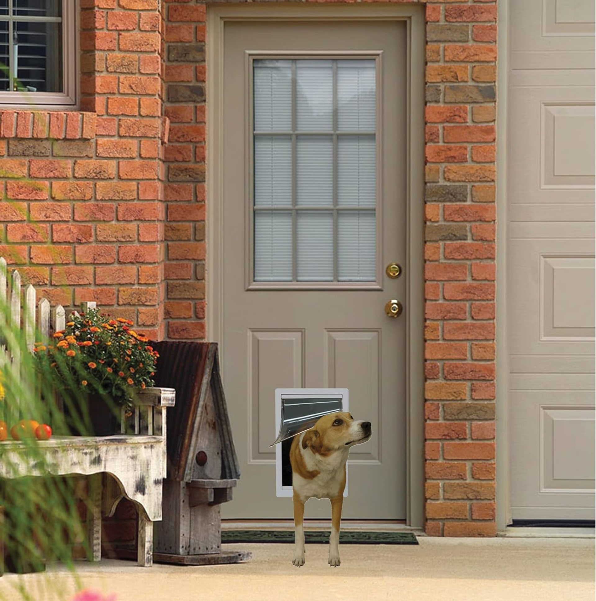 Ideal Pet Products Designer Series Plastic Pet Door with Telescoping Frame, Medium, 7″ x 11.25″ Flap Size Ideal Pet Products Designer Series Plastic Pet Door with Telescoping Frame, Medium, 7″ x 11.25″ Flap Size