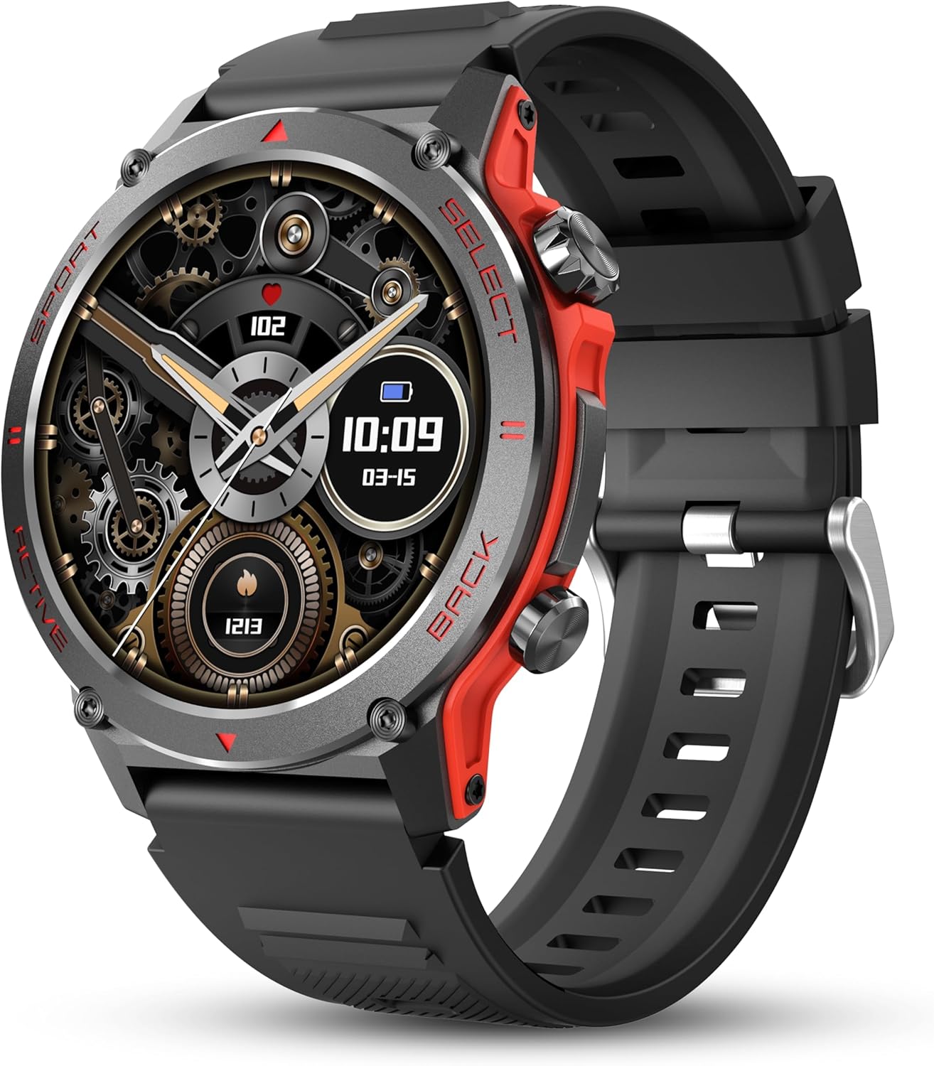 Smart Watch, 1.43″ AMOLED Military Smartwatch Men Women Answer/Make Call, Digital Fitness Watch, 110+ Sports, Blood Pressure, Heart Rate, Stress Monitor Sports Watch for Android or iOS Smart Watch, 1.43″ AMOLED Military Smartwatch Men Women Answer/Make Call, Digital Fitness Watch, 110+ Sports, Blood Pressure, Heart Rate, Stress Monitor Sports Watch for Android or iOS