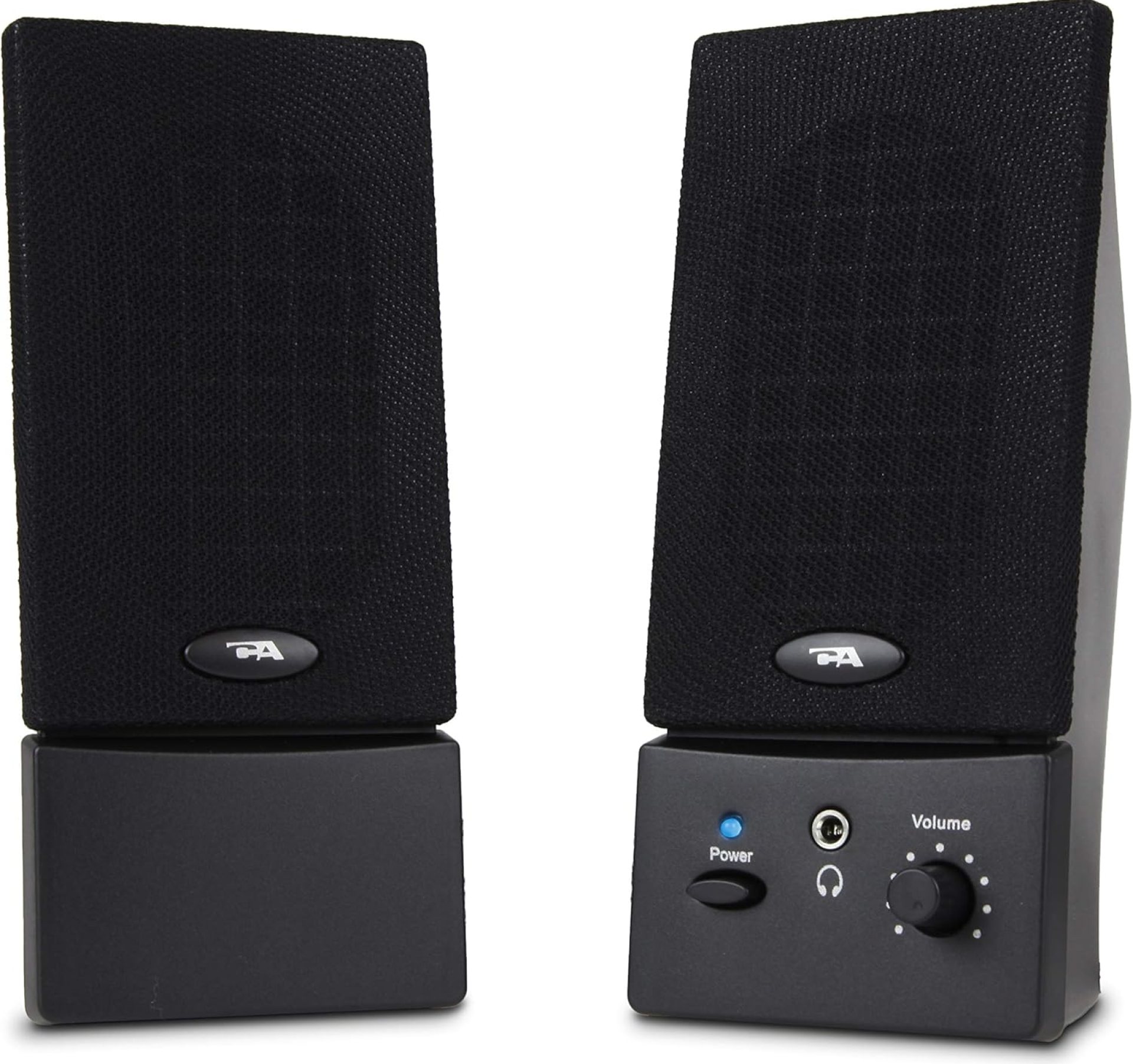 Cyber Acoustics USB Powered 2.0 Desktop Speaker System with 3.5mm Audio for Laptops and Desktop Computers (CA-2016), Black Cyber Acoustics USB Powered 2.0 Desktop Speaker System with 3.5mm Audio for Laptops and Desktop Computers (CA-2016), Black