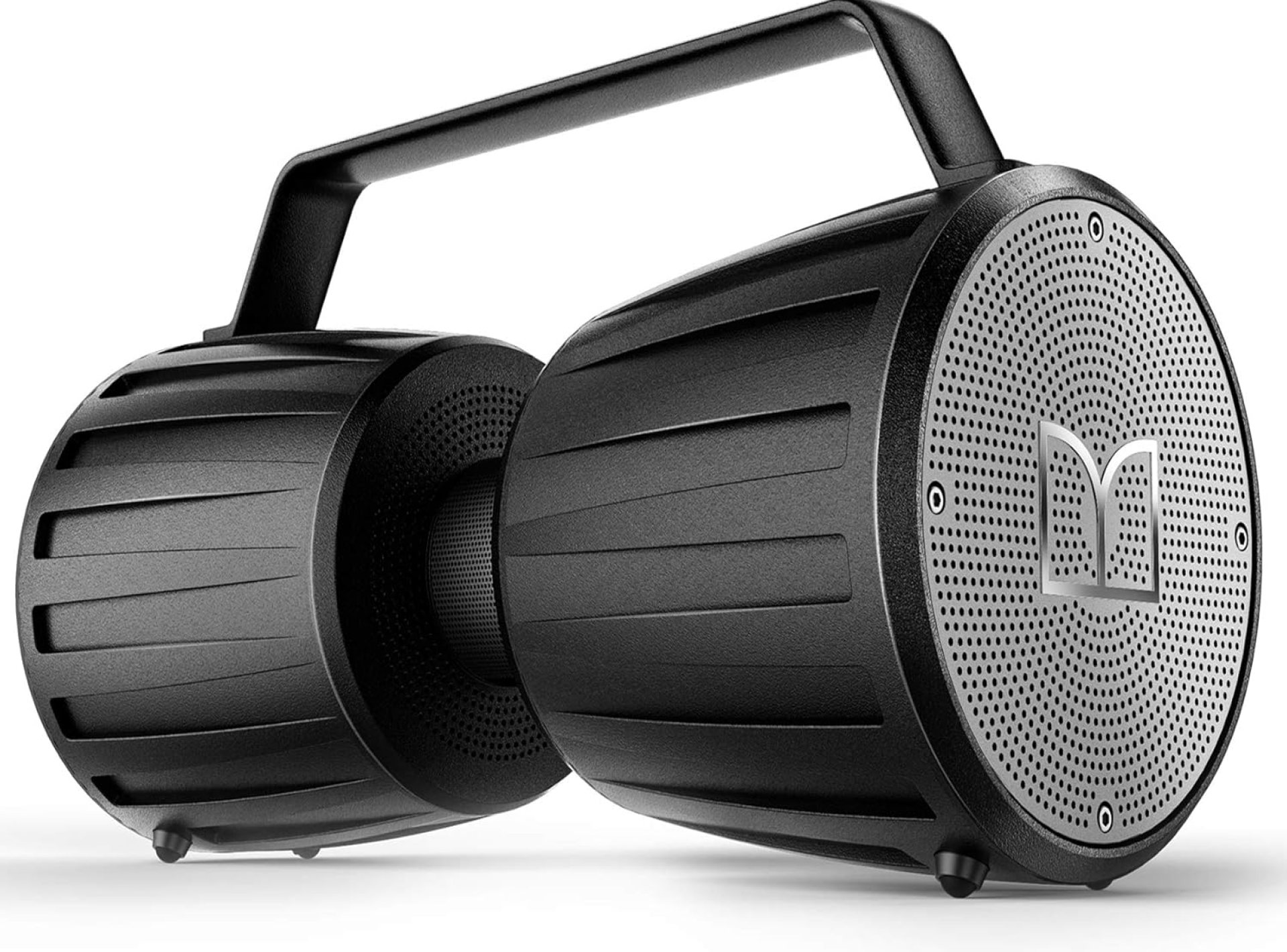 Monster Adventurer Force Bluetooth Speaker IPX7 Waterproof Speaker 5.0 with Microphone Input, 80W Portable Bluetooth Speakers with 40H Playtime for Indoor Outdoor Party, Black Monster Adventurer Force Bluetooth Speaker IPX7 Waterproof Speaker 5.0 with Microphone Input, 80W Portable Bluetooth Speakers with 40H Playtime for Indoor Outdoor Party, Black