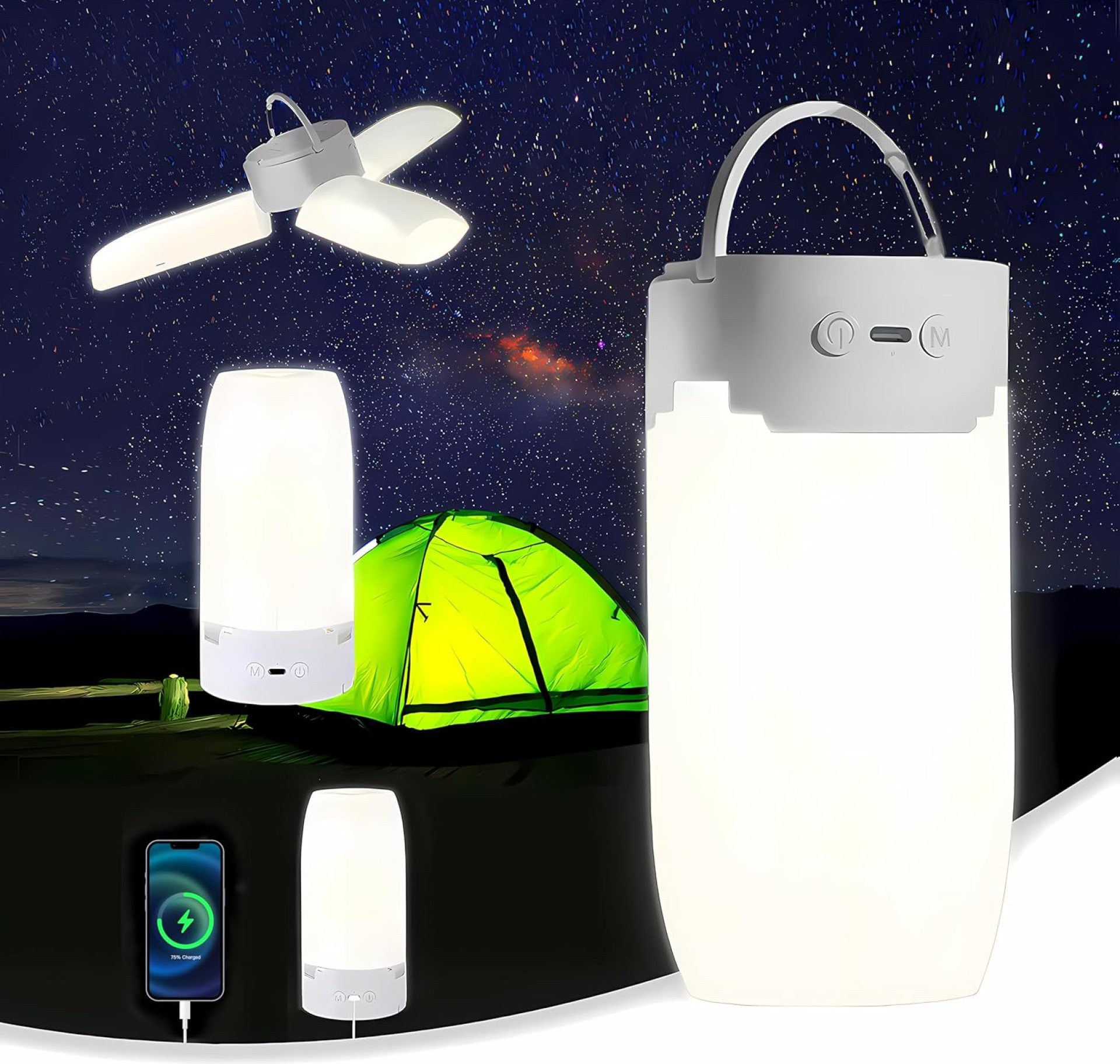 LED Camping Lantern Rechargeable, Foldable Camping Light with 96 LEDs,5000mAh Tent Light with Stepless Dimming,IPX4 Waterproof Lantern for Power Outages,Emergency,Outdoor,Camping Gear LED Camping Lantern Rechargeable, Foldable Camping Light with 96 LEDs,5000mAh Tent Light with Stepless Dimming,IPX4 Waterproof Lantern for Power Outages,Emergency,Outdoor,Camping Gear