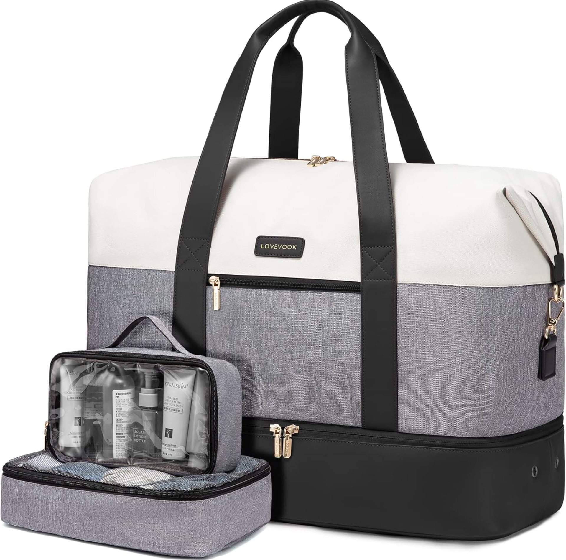LOVEVOOK Weekender Bag, Large Travel Duffel Bag for Women with 2 Packing Cubes, Carry on Overnight Bag with Shoe Compartment, Mom Hospital Bags for Labor and Delivery LOVEVOOK Weekender Bag, Large Travel Duffel Bag for Women with 2 Packing Cubes, Carry on Overnight Bag with Shoe Compartment, Mom Hospital Bags for Labor and Delivery