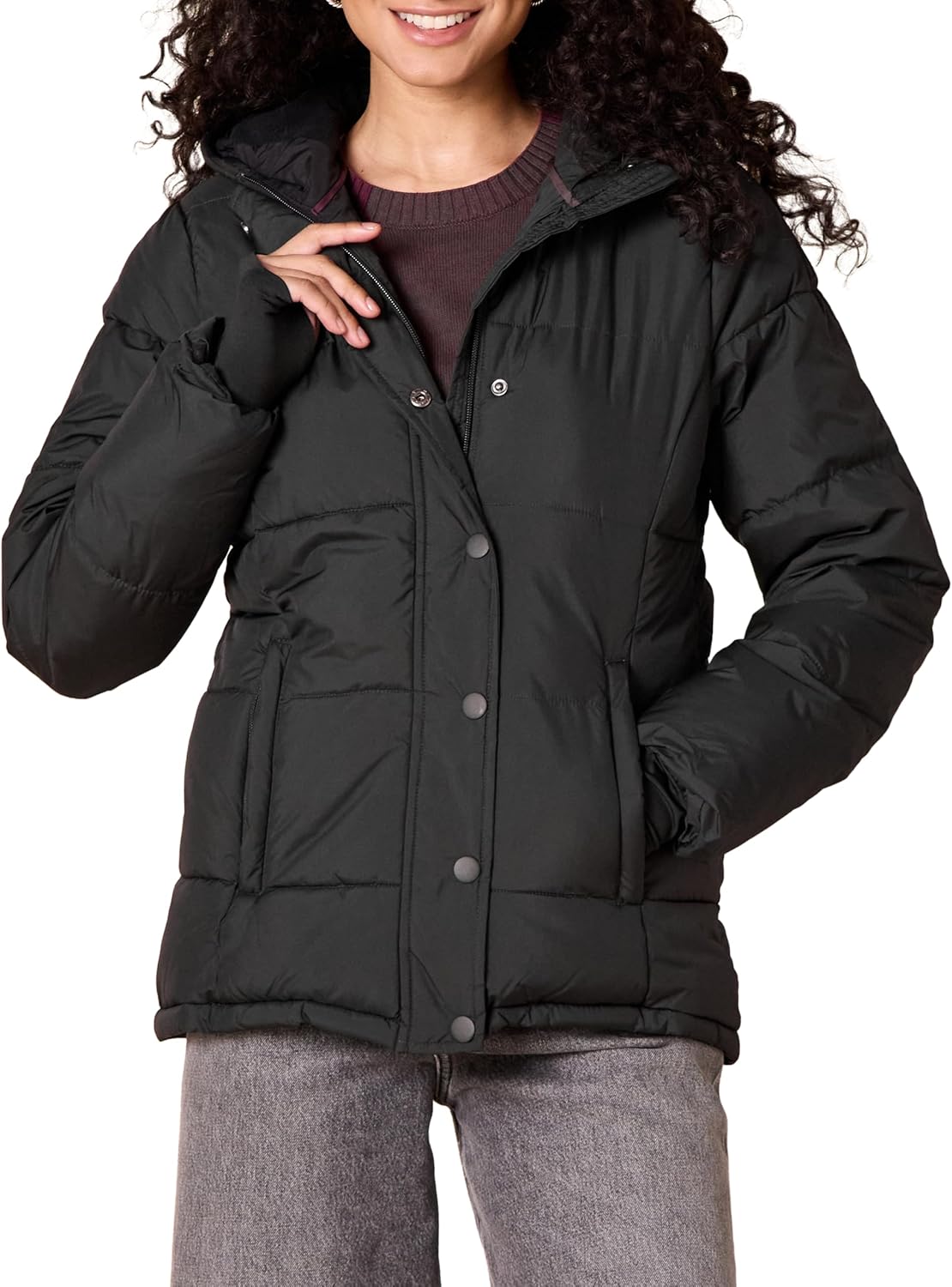 Amazon Essentials Women’s Heavyweight Quilted Long-Sleeve Hooded Puffer Coat (Available in Plus Size) Amazon Essentials Women’s Heavyweight Quilted Long-Sleeve Hooded Puffer Coat (Available in Plus Size)