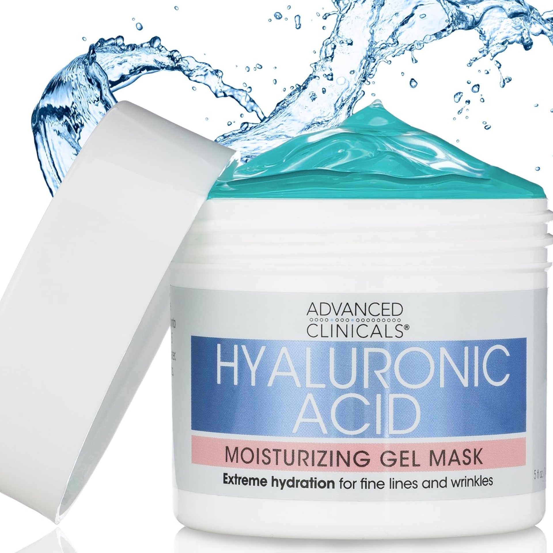 Advanced Clinicals Hyaluronic Acid Gel Facial Mask Skin Care Treatment, Brightening, Hydrating Anti Aging Face Mask & Moisturizer Helps Transform Dry Skin W/Collagen, Chamomile, & Aloe Vera, 5 Fl Oz Advanced Clinicals Hyaluronic Acid Gel Facial Mask Skin Care Treatment, Brightening, Hydrating Anti Aging Face Mask & Moisturizer Helps Transform Dry Skin W/Collagen, Chamomile, & Aloe Vera, 5 Fl Oz