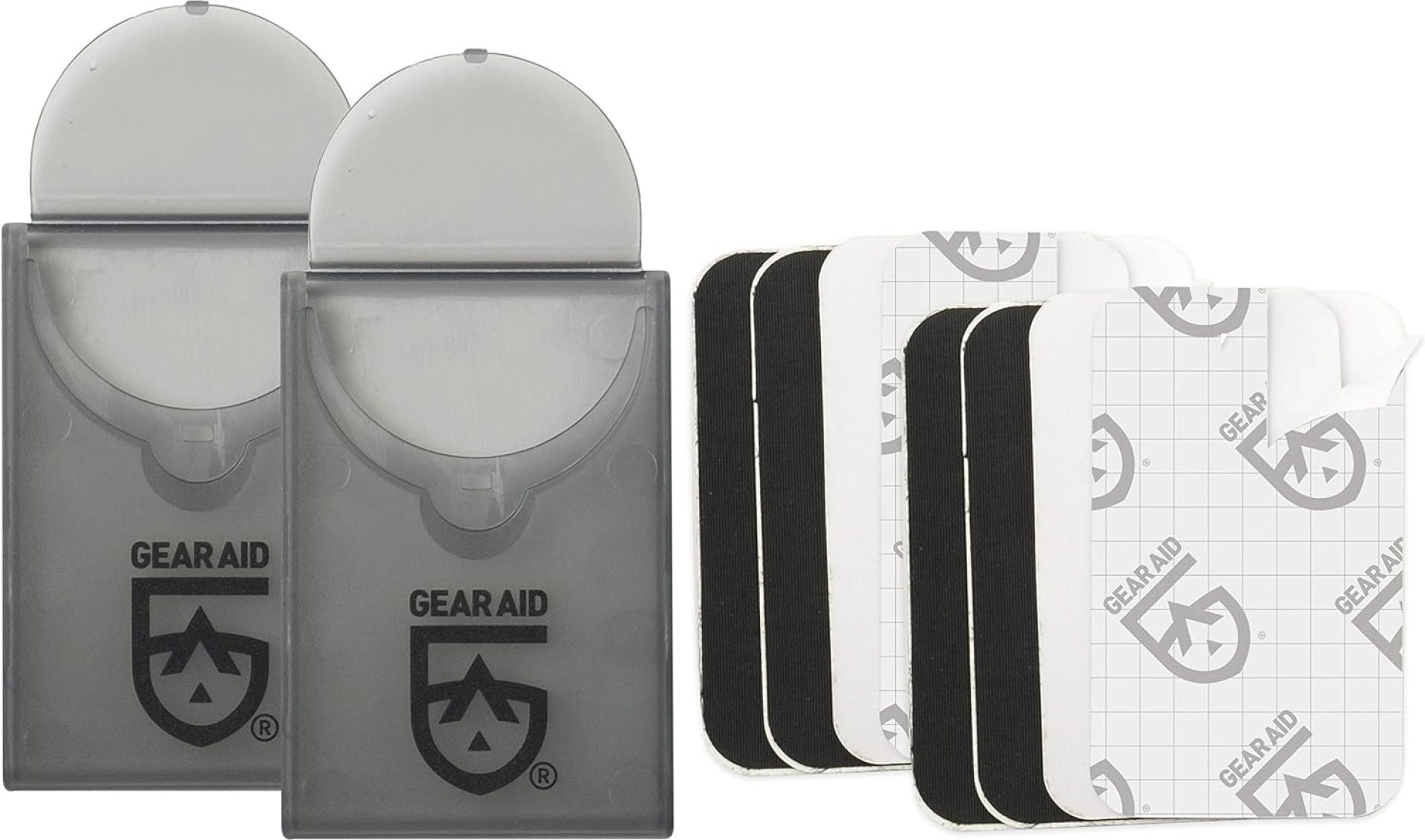 GEAR AID Tenacious Tape Mini Patches with Peel-and-Stick Adhesive Repairs Holes and Tears in Winter Gear, Down Puffer Jackets, Sleeping Bags, Tents and Rain Gear GEAR AID Tenacious Tape Mini Patches with Peel-and-Stick Adhesive Repairs Holes and Tears in Winter Gear, Down Puffer Jackets, Sleeping Bags, Tents and Rain Gear