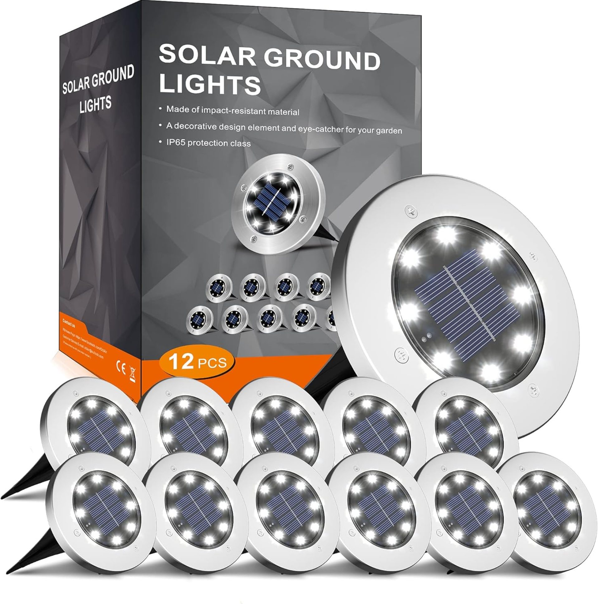 INCX Solar Lights for Outside,12 Pack Solar Lights Outdoor Waterproof, Solar Garden Lights Landscape Lighting for Patio Pathway Lawn Yard Deck Driveway Walkway, Cold White INCX Solar Lights for Outside,12 Pack Solar Lights Outdoor Waterproof, Solar Garden Lights Landscape Lighting for Patio Pathway Lawn Yard Deck Driveway Walkway, Cold White