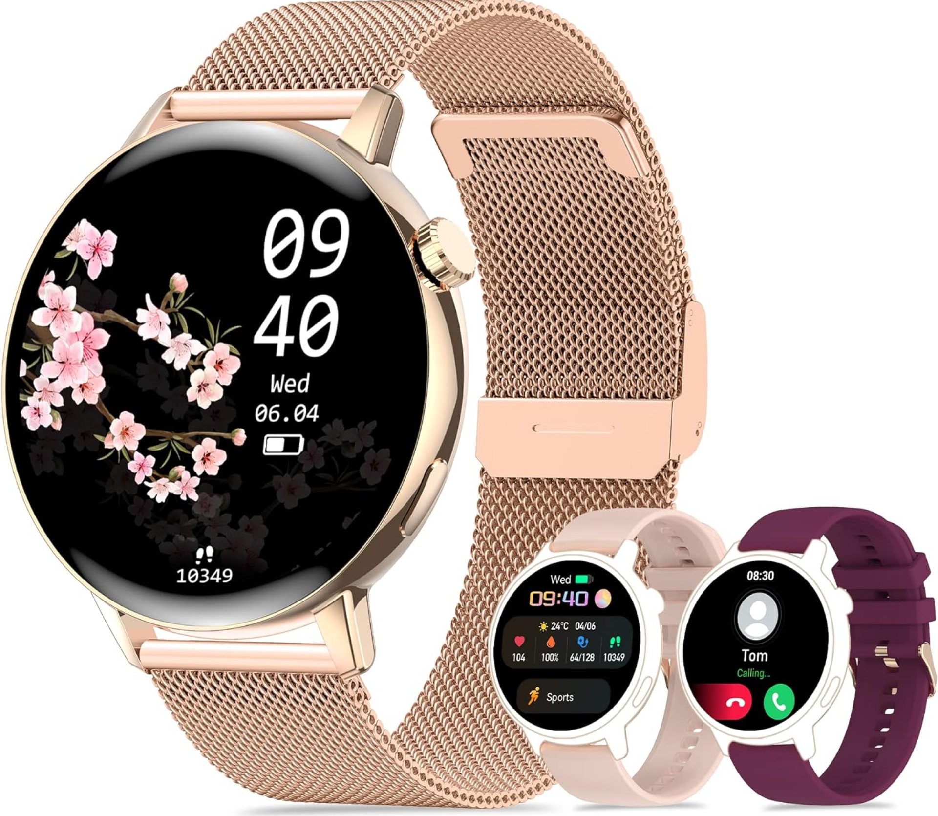 Iaret Smart Watch for Women, Dial Answer Calls Smartwatch for Android iOS Phones Waterproof Activity Fitness Tracker with 1.32″ Full Touch Screen 20 Sports Modes Pedometer Heart Rate Sleep Monitor Iaret Smart Watch for Women, Dial Answer Calls Smartwatch for Android iOS Phones Waterproof Activity Fitness Tracker with 1.32″ Full Touch Screen 20 Sports Modes Pedometer Heart Rate Sleep Monitor