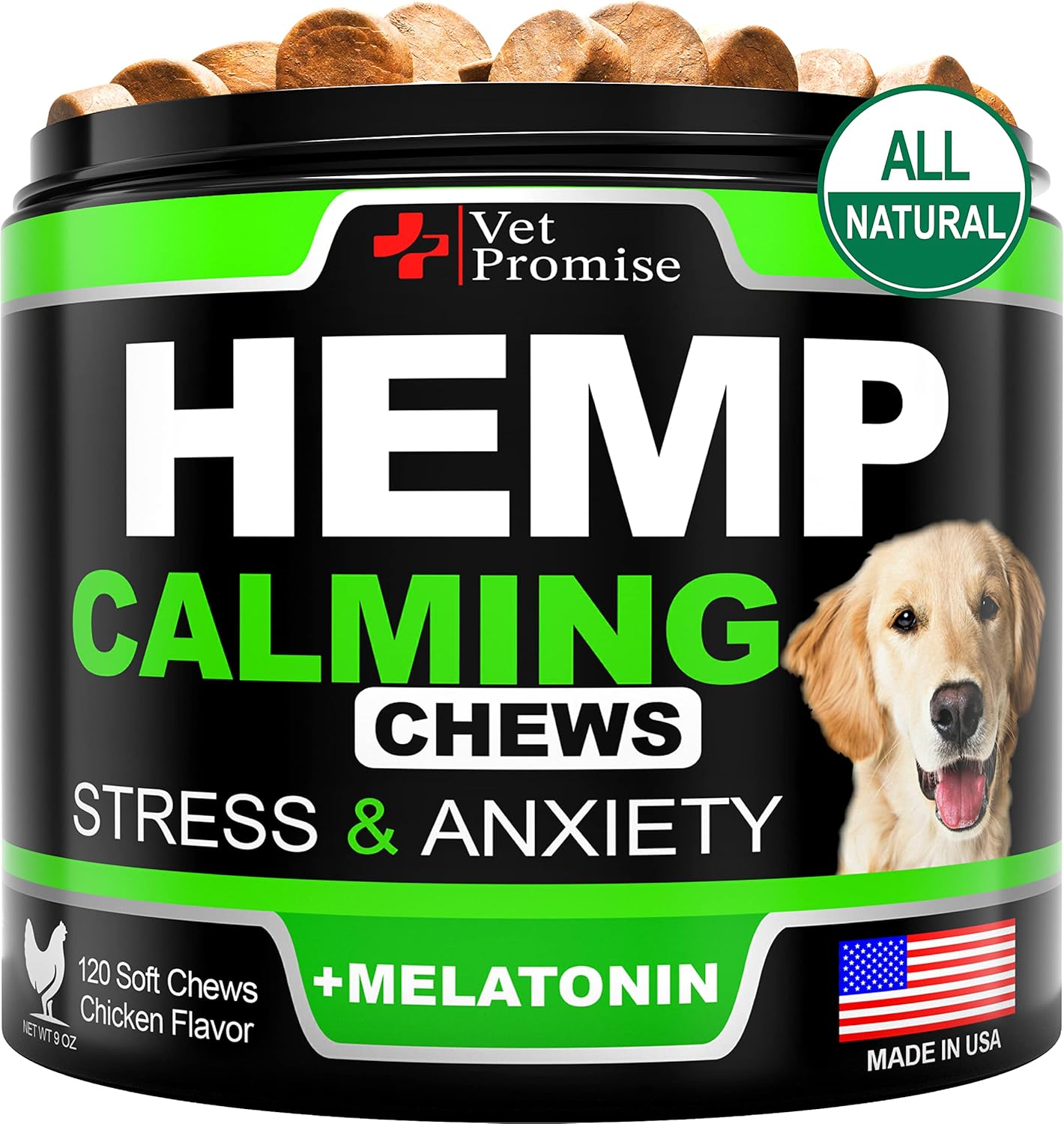 Hemp Calming Chews for Dogs with Anxiety and Stress – Dog Calming Treats – Anxiety Relief – Separation – Travel – Barking – Melatonin – Hemp Oil – 120 Soft Treats – Made in USA Hemp Calming Chews for Dogs with Anxiety and Stress – Dog Calming Treats – Anxiety Relief – Separation – Travel – Barking – Melatonin – Hemp Oil – 120 Soft Treats – Made in USA