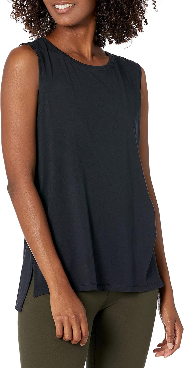 Amazon Essentials Women’s Soft Cotton Relaxed-Fit Yoga Tank (Available in Plus Size) (Previously Core 10) Amazon Essentials Women’s Soft Cotton Relaxed-Fit Yoga Tank (Available in Plus Size) (Previously Core 10)