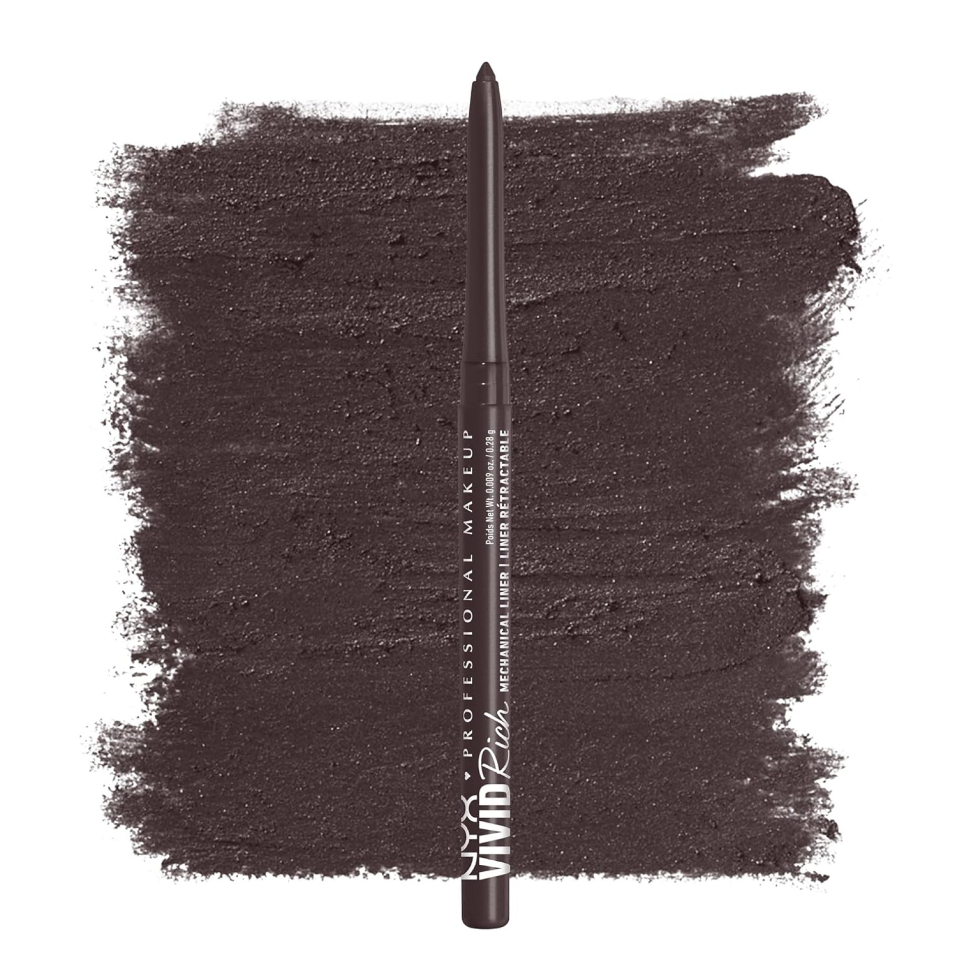 NYX PROFESSIONAL MAKEUP Vivid Rich Mechanical Eye Pencil, Vivid Rich Mechanical, Creamy Retractable Eyeliner – Smokin Topaz, Brown Eyeliner NYX PROFESSIONAL MAKEUP Vivid Rich Mechanical Eye Pencil, Vivid Rich Mechanical, Creamy Retractable Eyeliner – Smokin Topaz, Brown Eyeliner