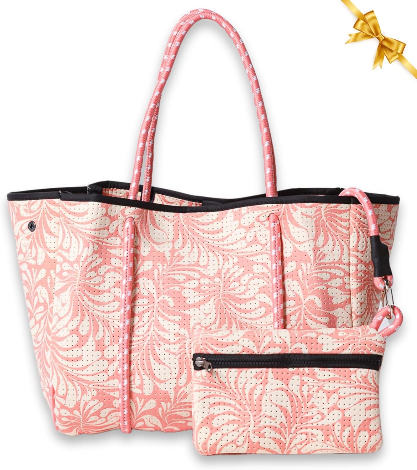 Large Neoprene Tote Bag for Women – Printed Everyday Designer Handbag Large Neoprene Tote Bag for Women – Printed Everyday Designer Handbag