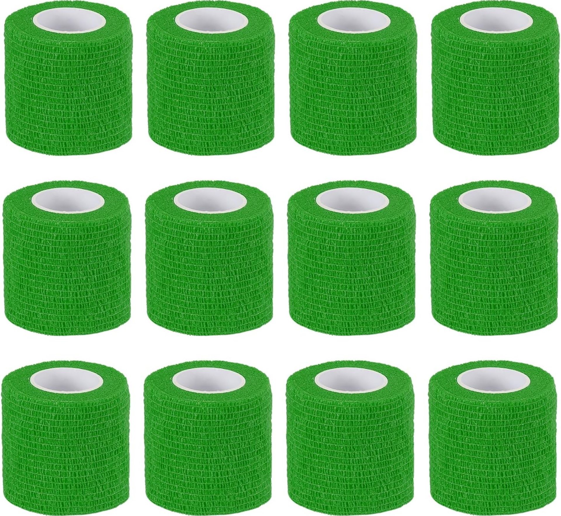PATIKIL 2″ x 177″ Self Adhesive Bandage Wrap, 12 Pcs Elastic Self Breathable Self Adherent Wrap Tape for Stretch Athletic Sports Wrist Ankle Outdoor Tape, Emerald Green PATIKIL 2″ x 177″ Self Adhesive Bandage Wrap, 12 Pcs Elastic Self Breathable Self Adherent Wrap Tape for Stretch Athletic Sports Wrist Ankle Outdoor Tape, Emerald Green