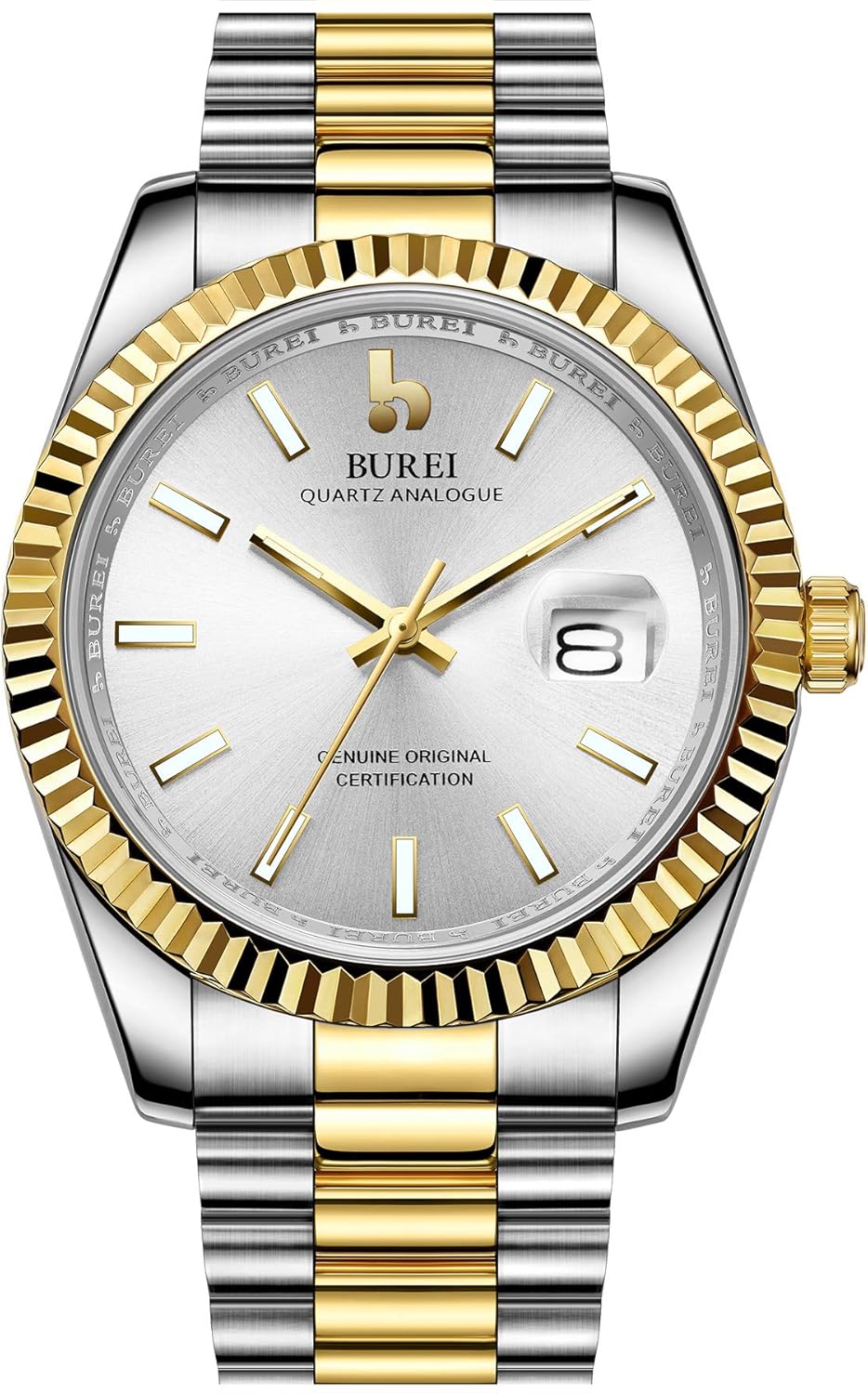 BUREI Mens Watches Luxury Stainless Steels Analog Business Fashion Waterproof Watches for Men,Gifts for Men BUREI Mens Watches Luxury Stainless Steels Analog Business Fashion Waterproof Watches for Men,Gifts for Men