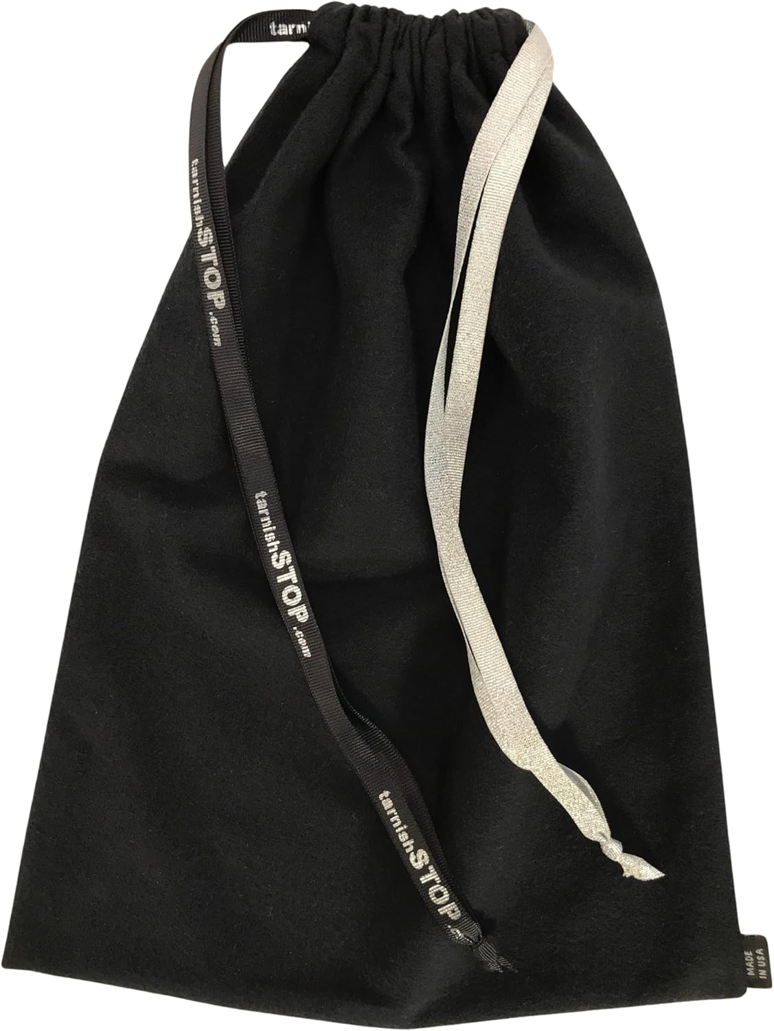 Tarnish STOP – USA Made – Anti Tarnish Bag for Silver Storage, Luxury & Quality, Small 13″x10″ – in Tuxedo Black Tarnish STOP – USA Made – Anti Tarnish Bag for Silver Storage, Luxury & Quality, Small 13″x10″ – in Tuxedo Black